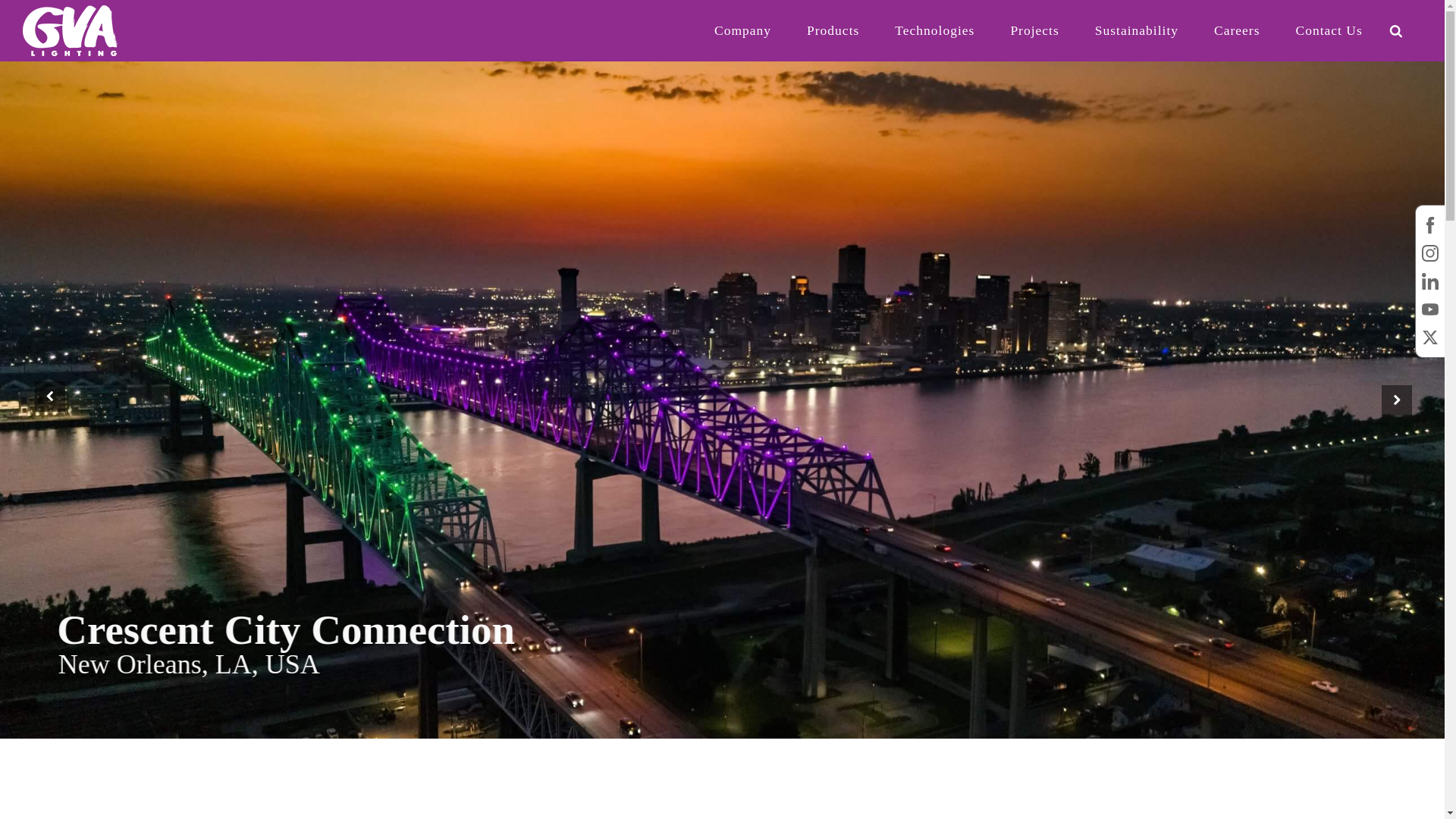 website screenshot of https://gvalighting.services/