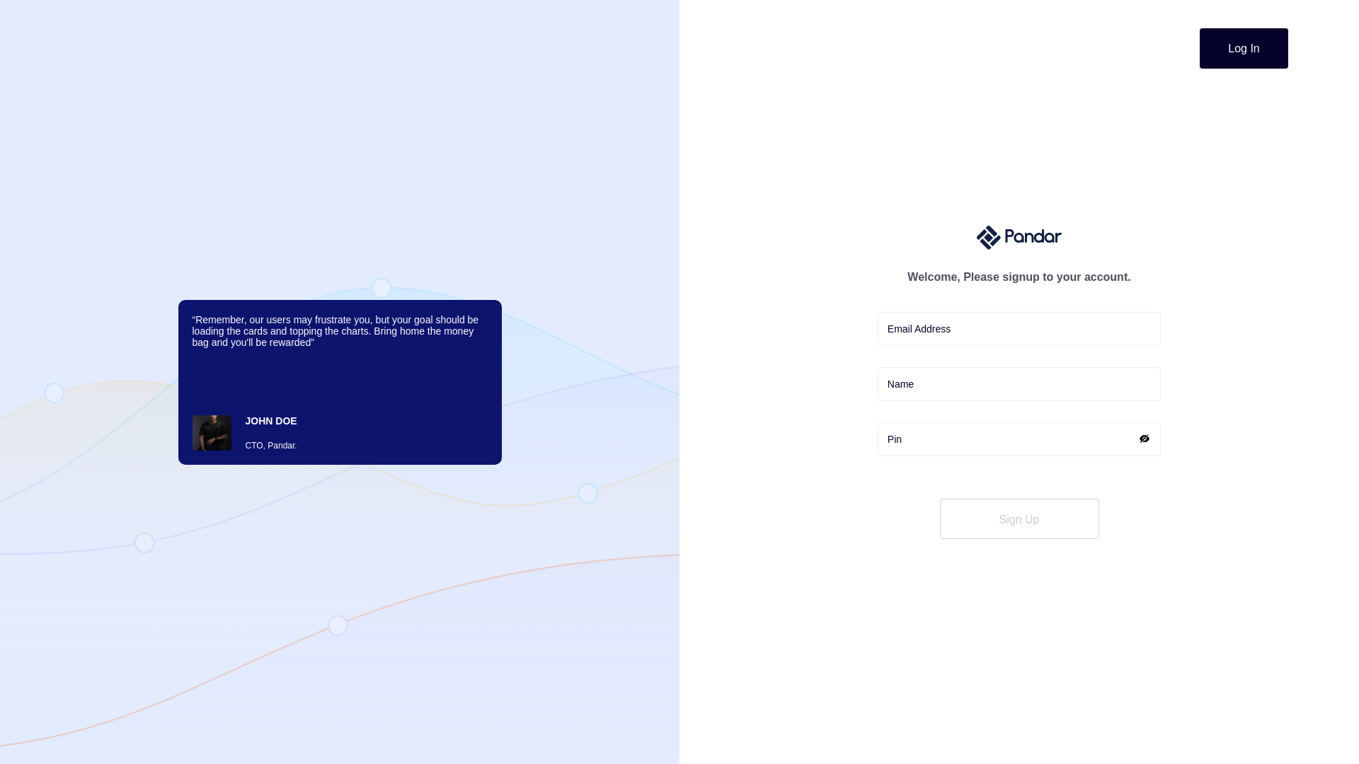 website screenshot of https://pandar-chat-app-front-end.pages.dev/