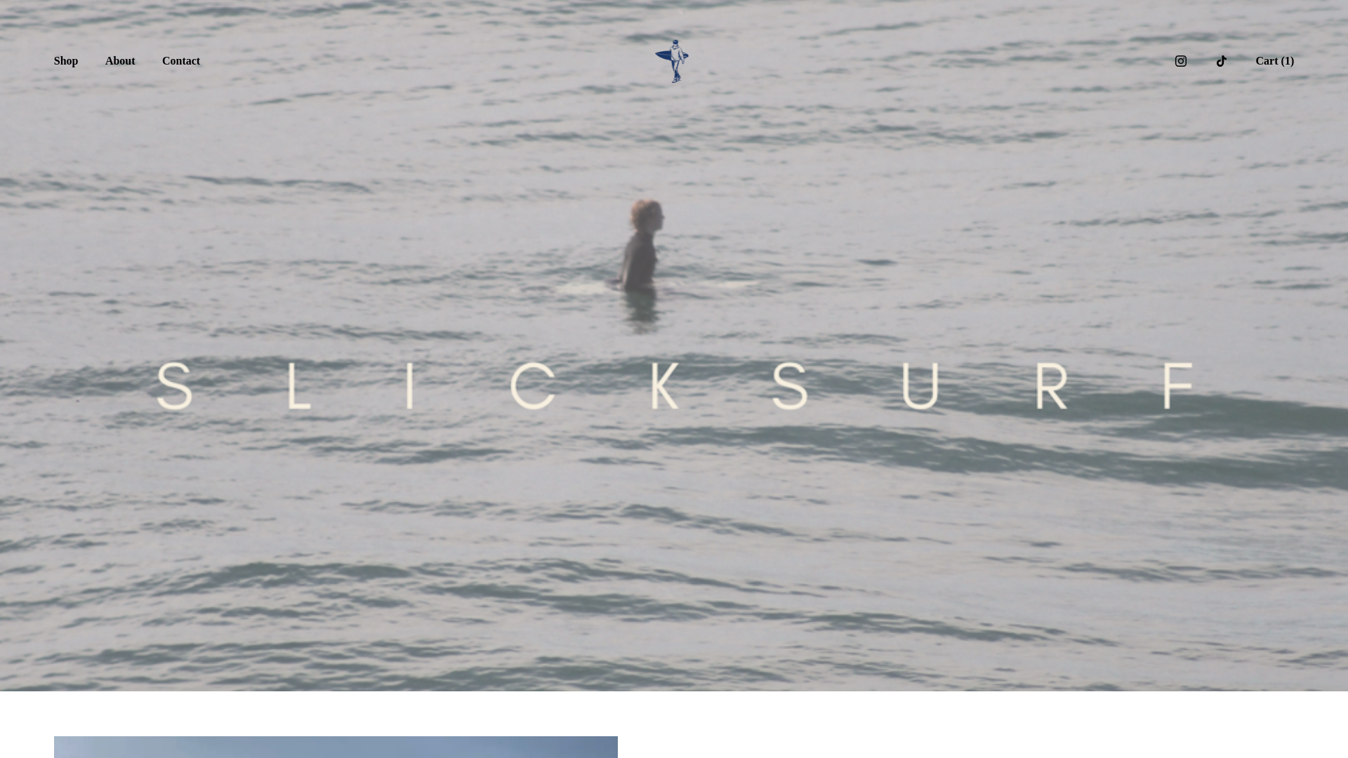 website screenshot of https://slicksurf.store/