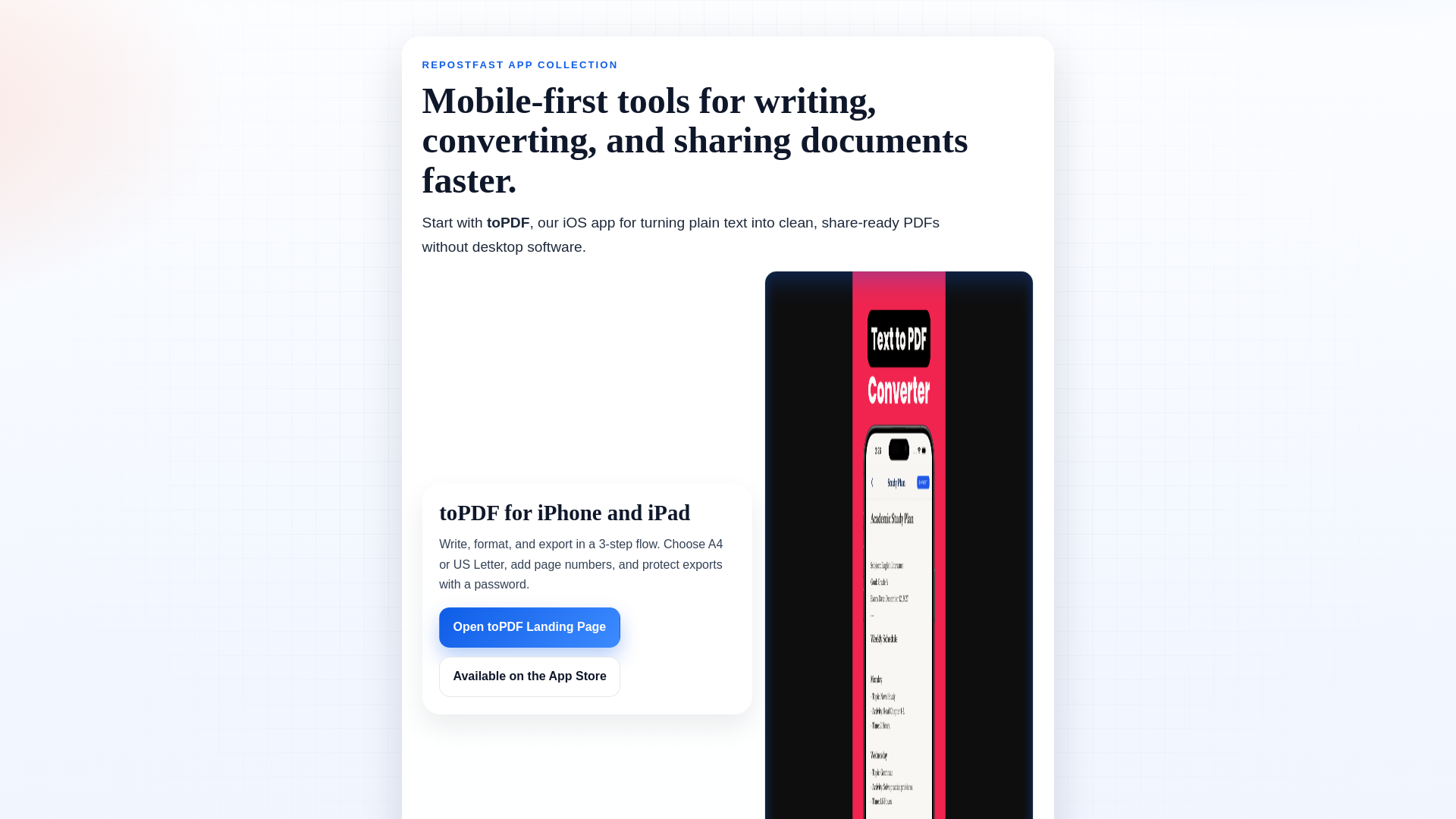 website screenshot of https://repostfast-apps.pages.dev/
