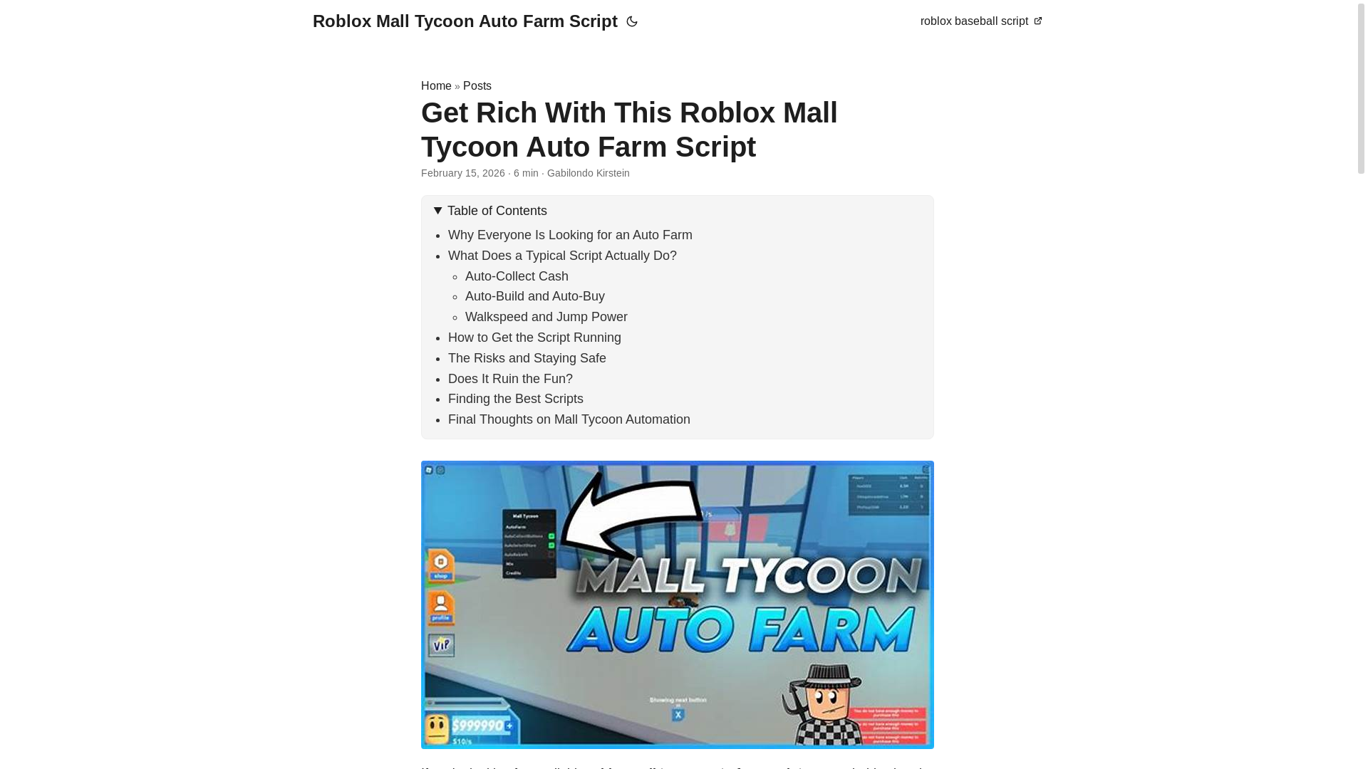 website screenshot of https://roblox-mall-tycoon-auto-farm-script.pages.dev/