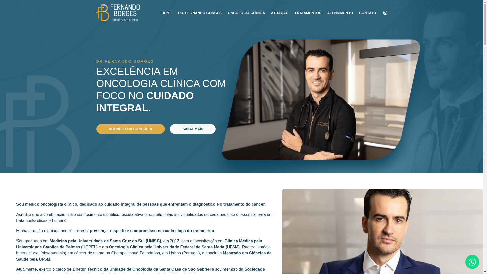 website screenshot of https://oncologistafernandoborges.com.br/