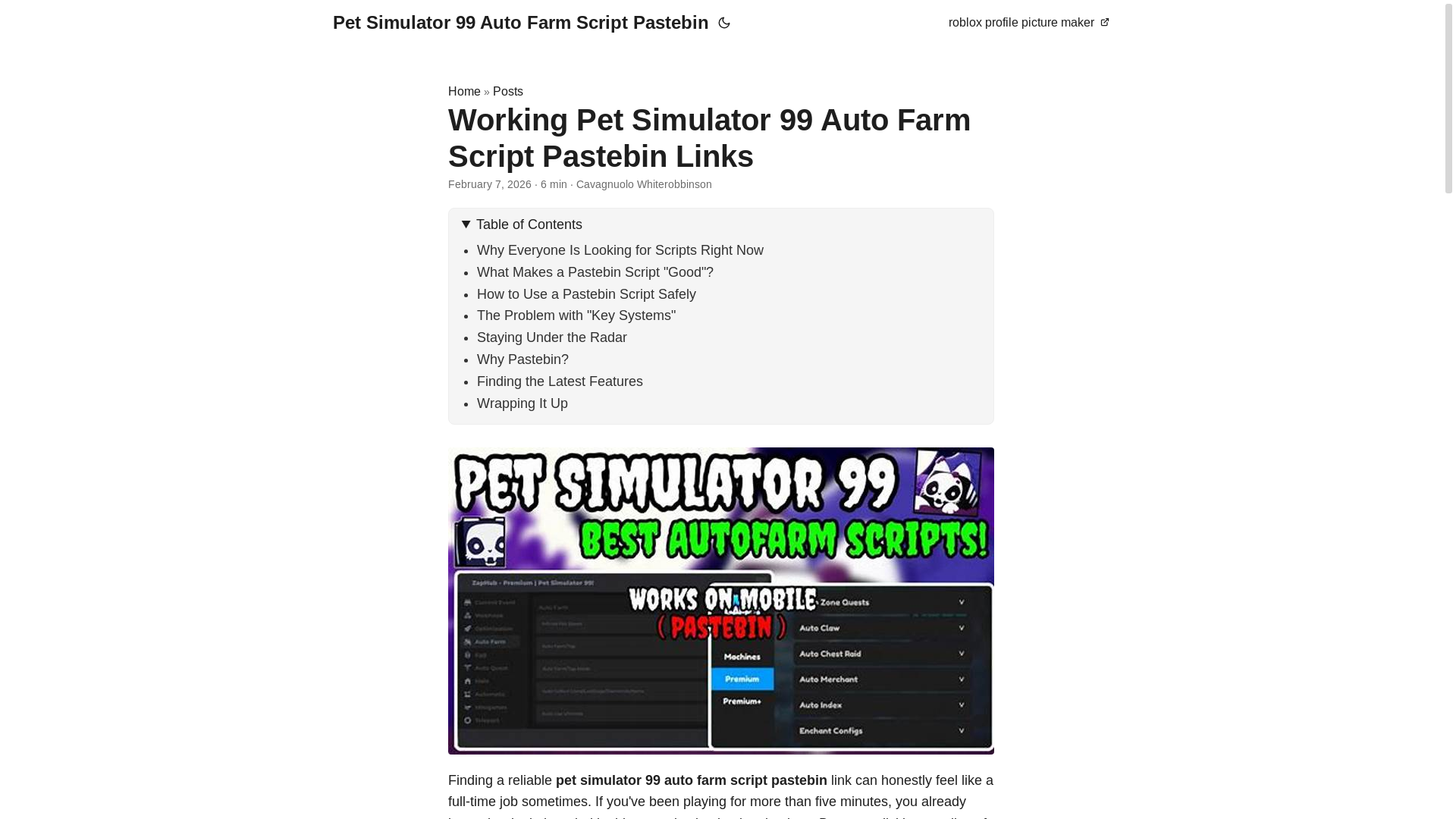 website screenshot of https://pet-simulator-99-auto-farm-script-pastebin.pages.dev/