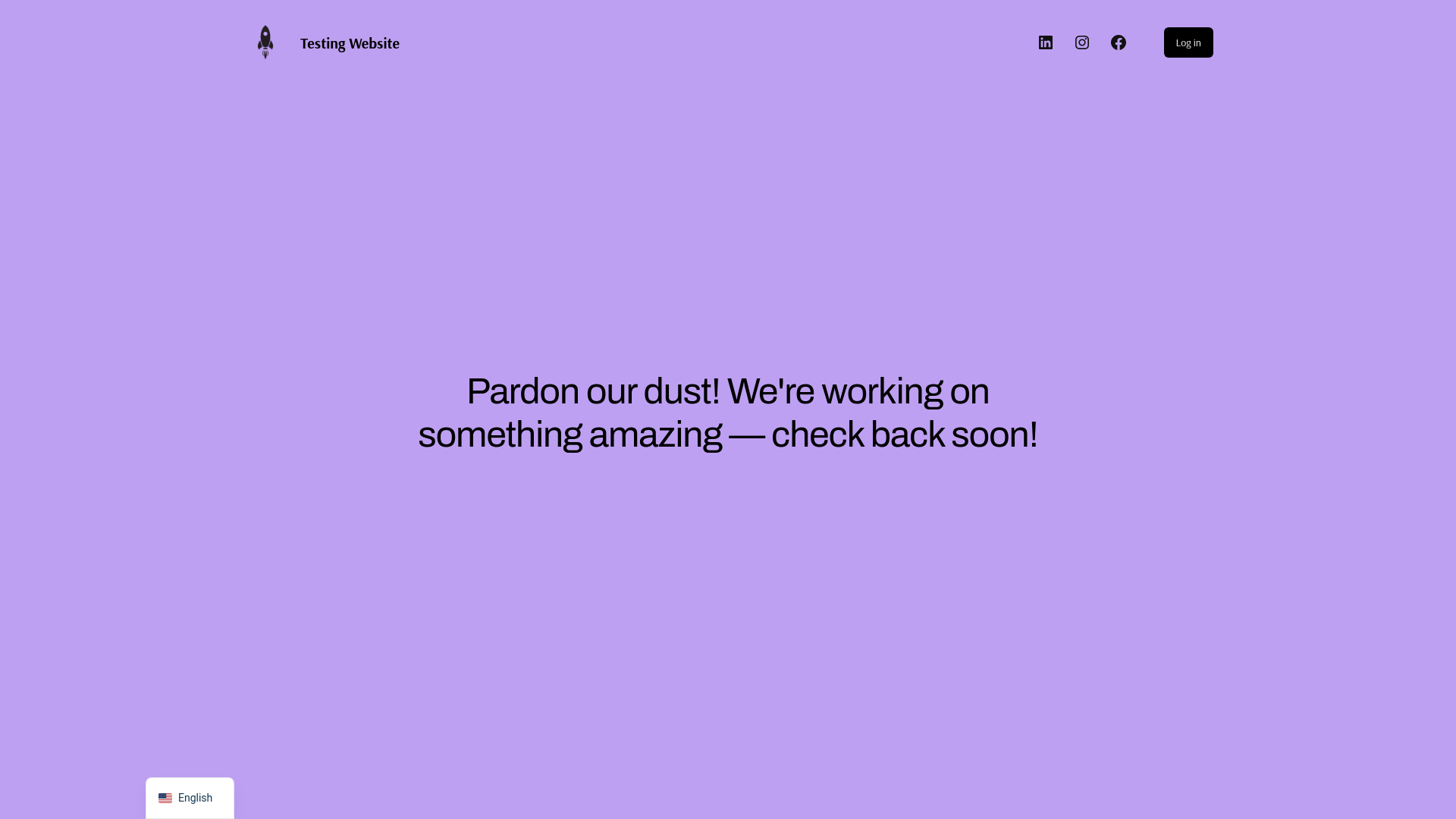 website screenshot of https://robintests.space
