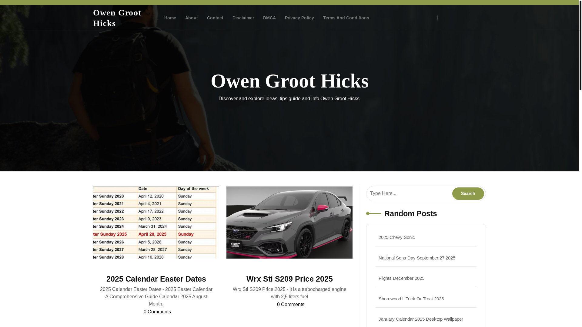 website screenshot of https://owengroothicks.pages.dev/