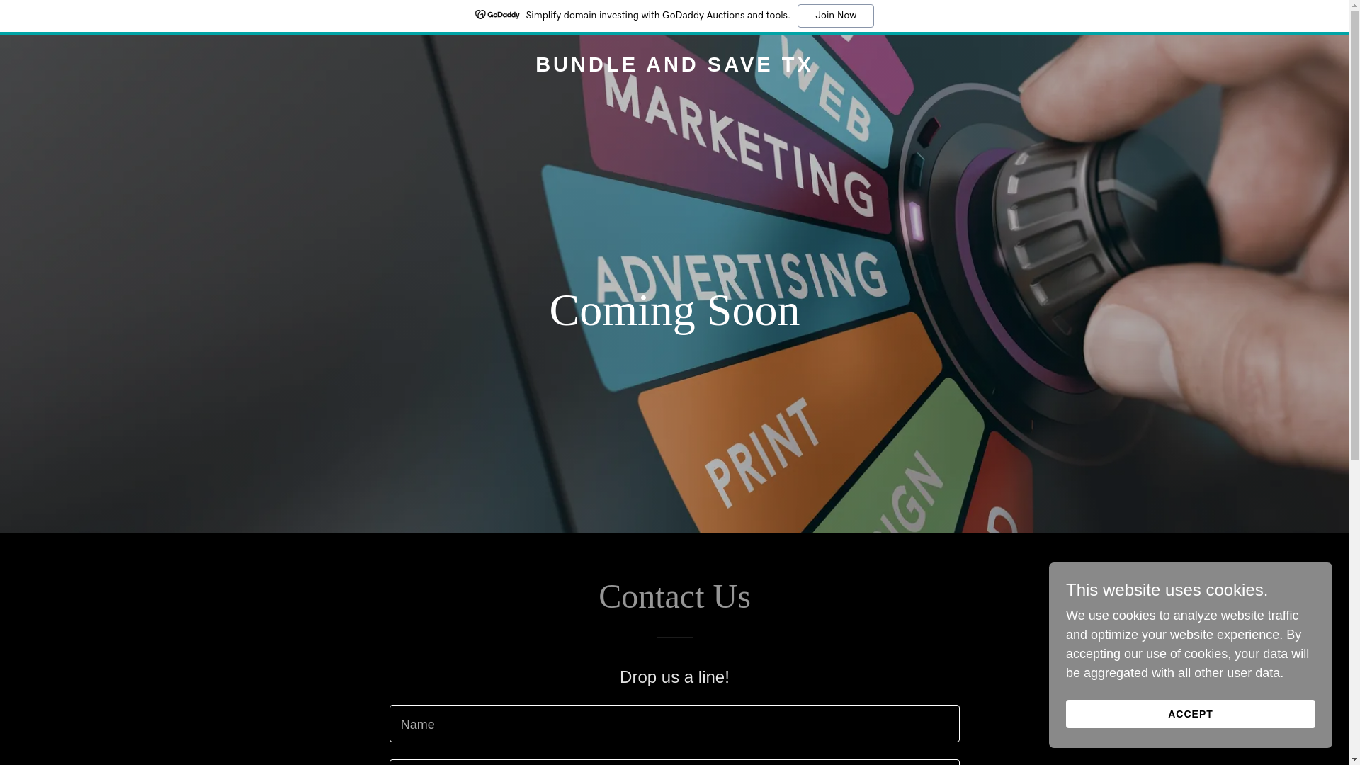 website screenshot of https://bundleandsavetx.com/