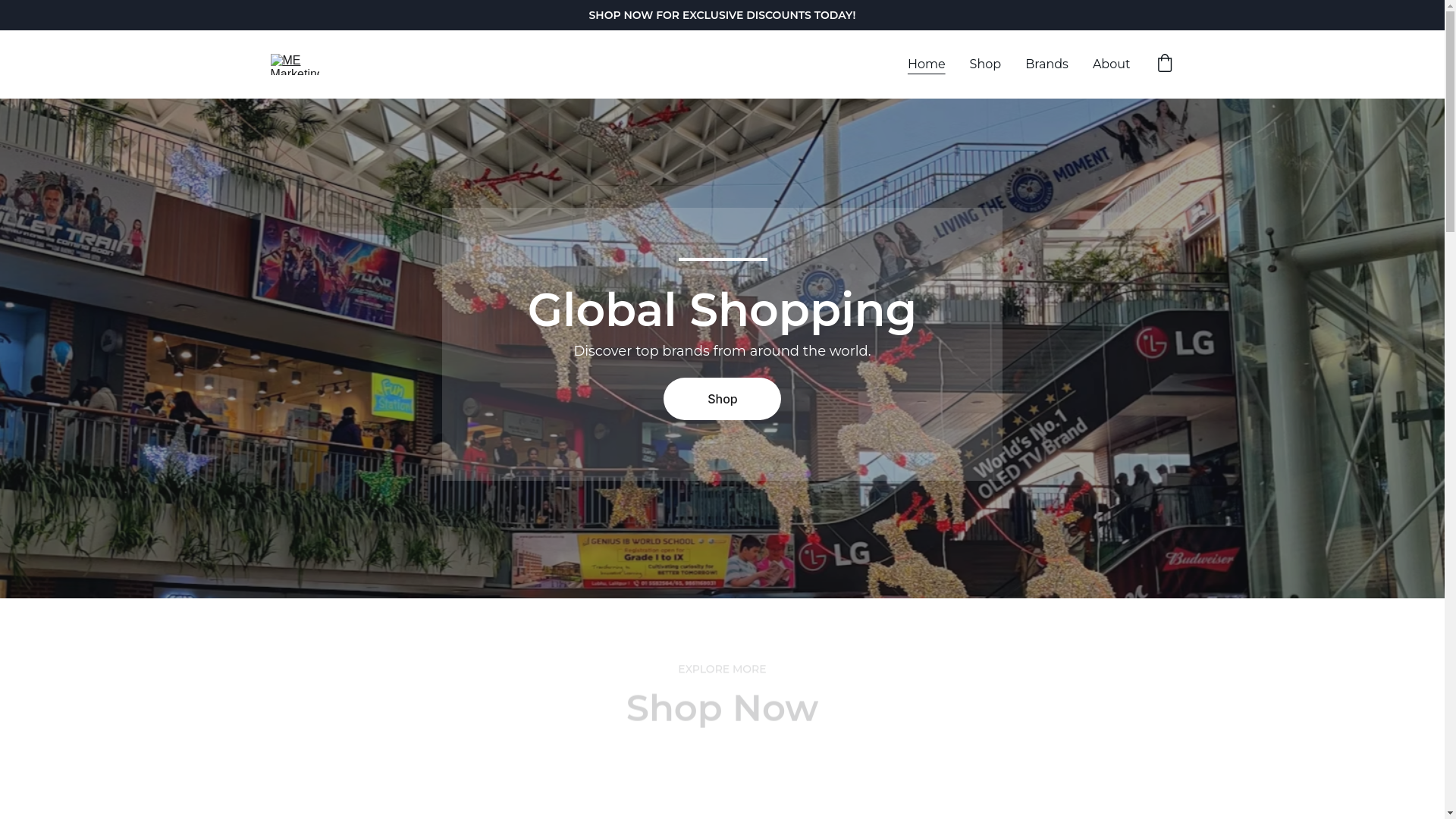 website screenshot of https://memarketing.shop/