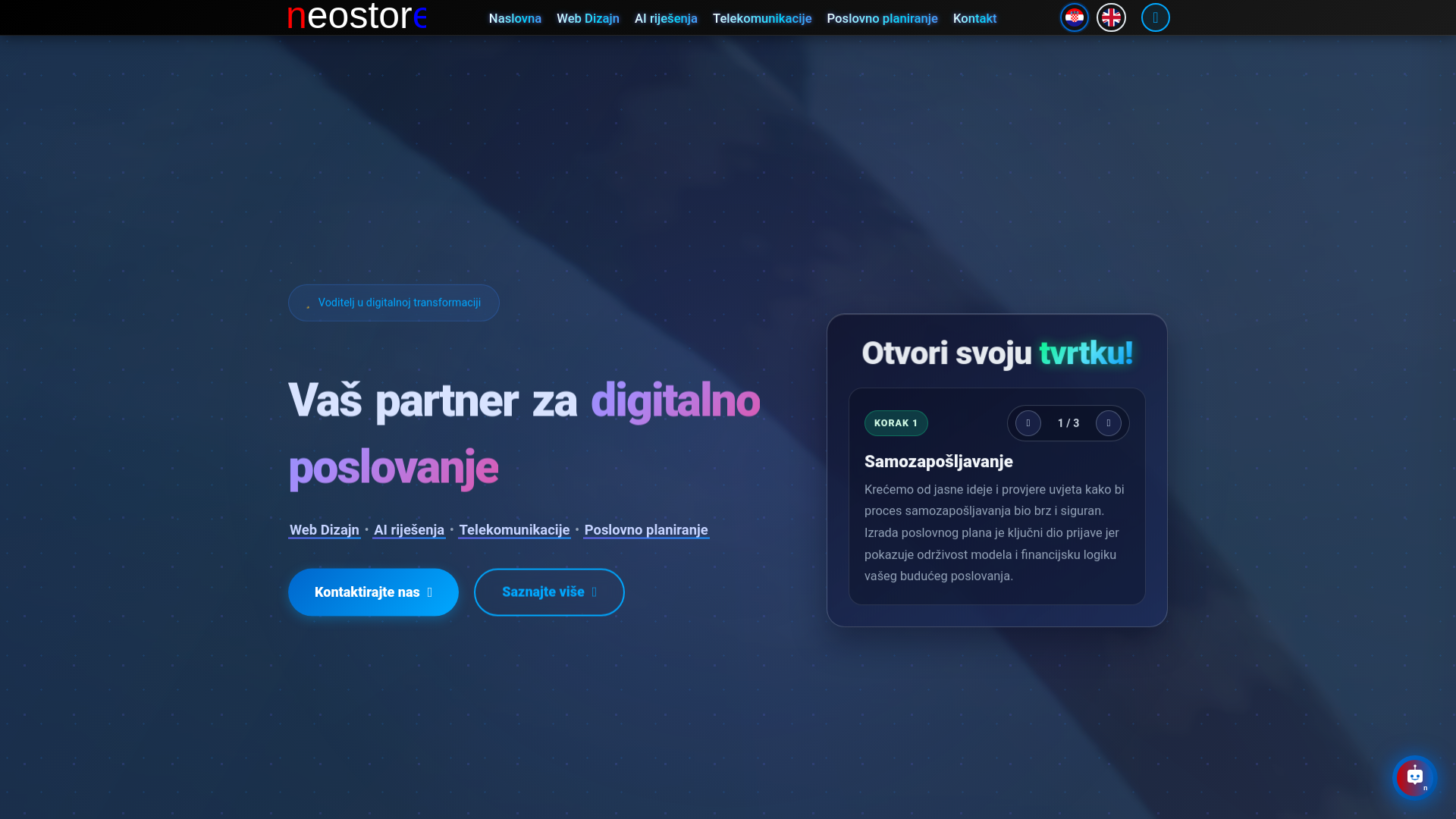 website screenshot of https://neostore-platform.hr/