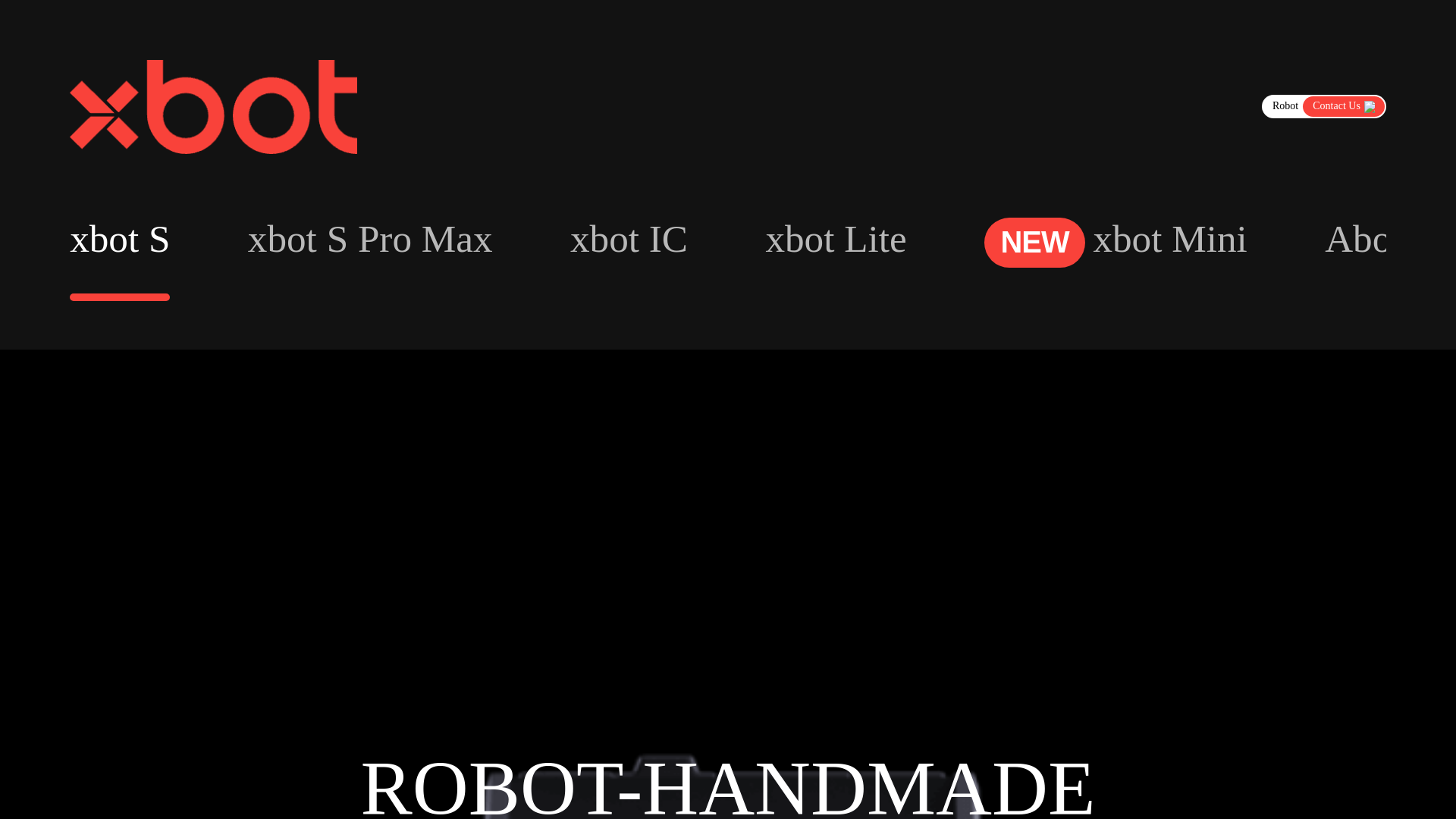 website screenshot of https://xbotusa.com