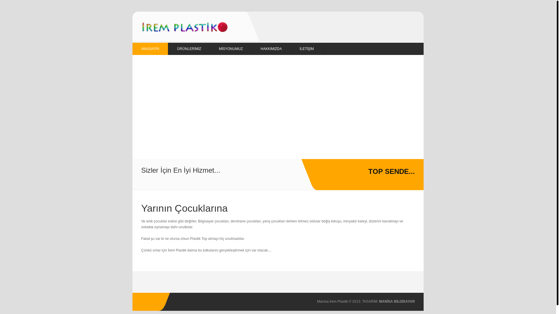 website screenshot of https://iremplastik.com/