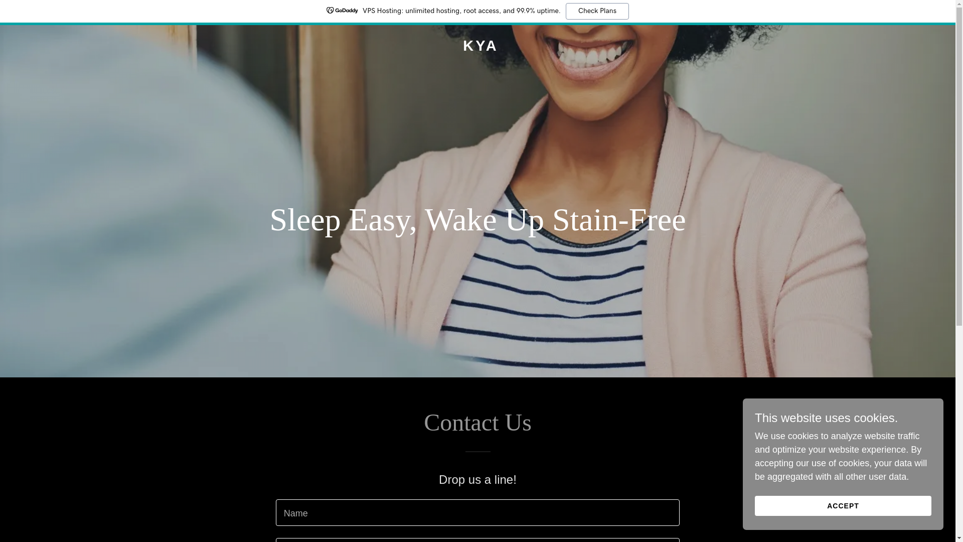 website screenshot of https://shopkya.co/