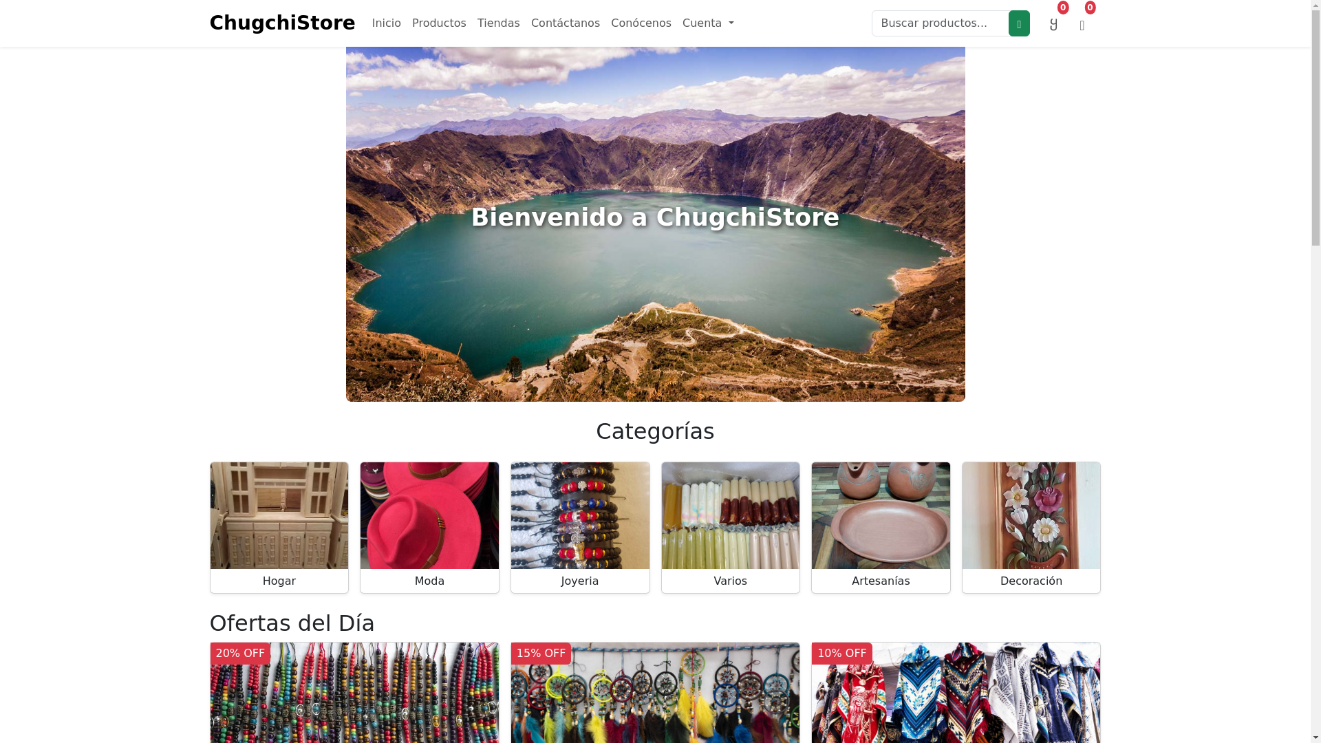 website screenshot of https://chugchistore.shop/