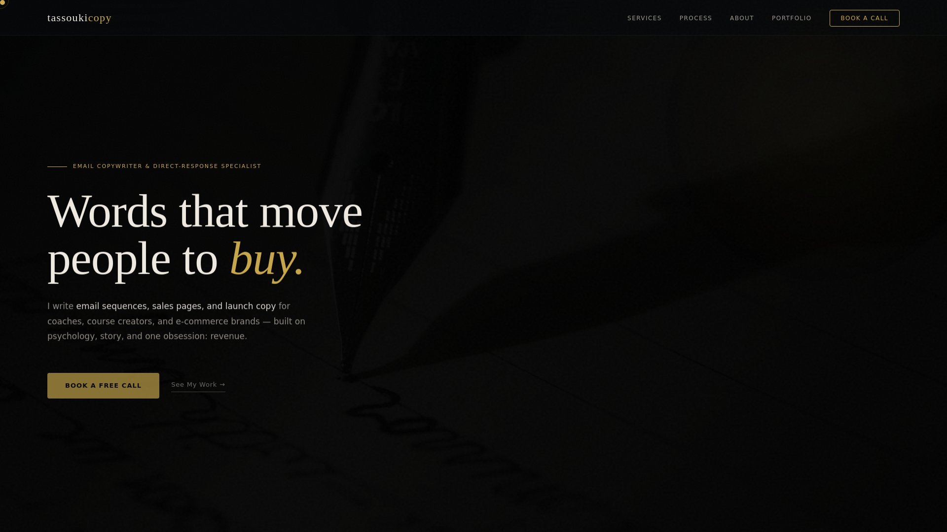 website screenshot of https://tassoukicopy.space/