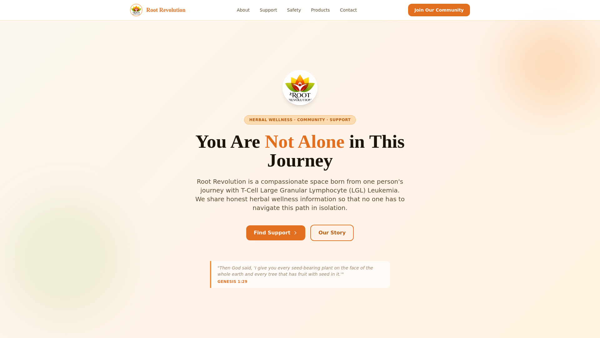 website screenshot of https://rootrevolution.co.za/