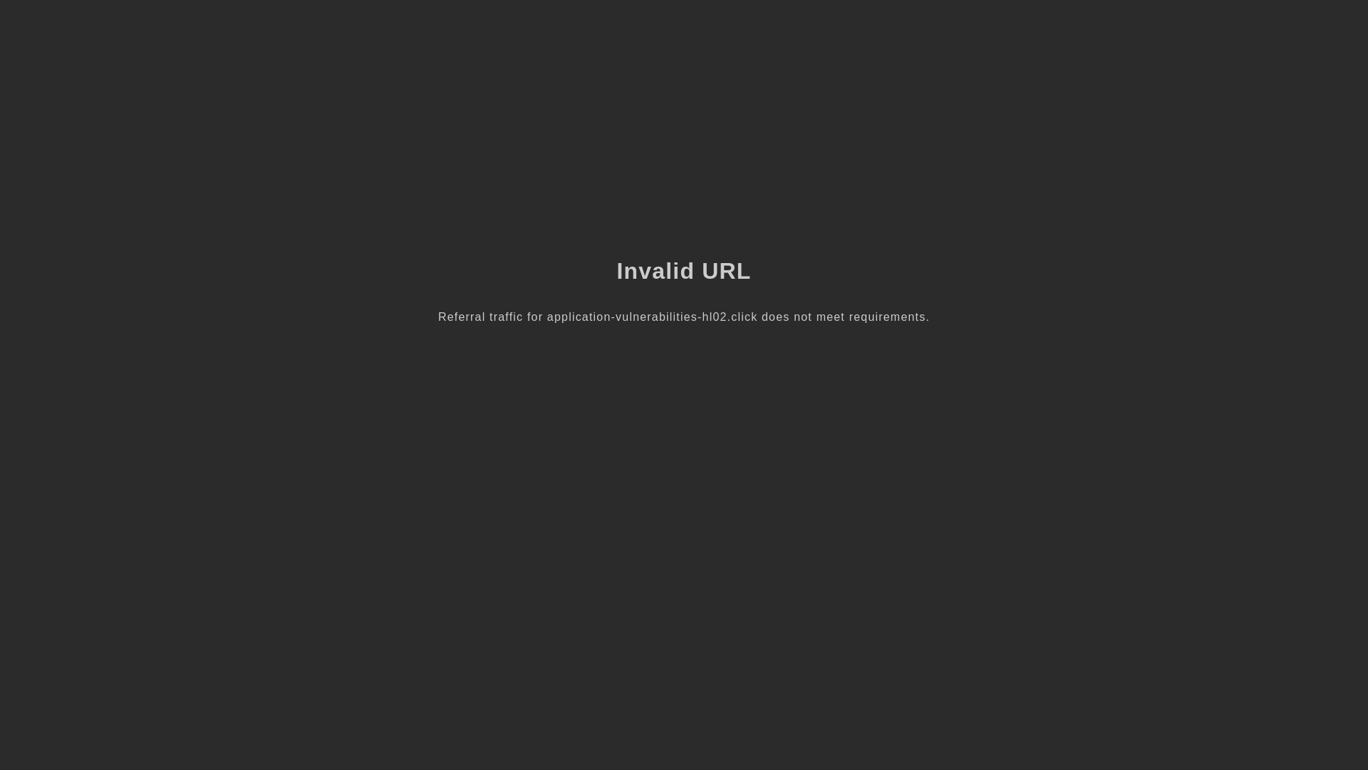 website screenshot of https://application-vulnerabilities-hl02.click/