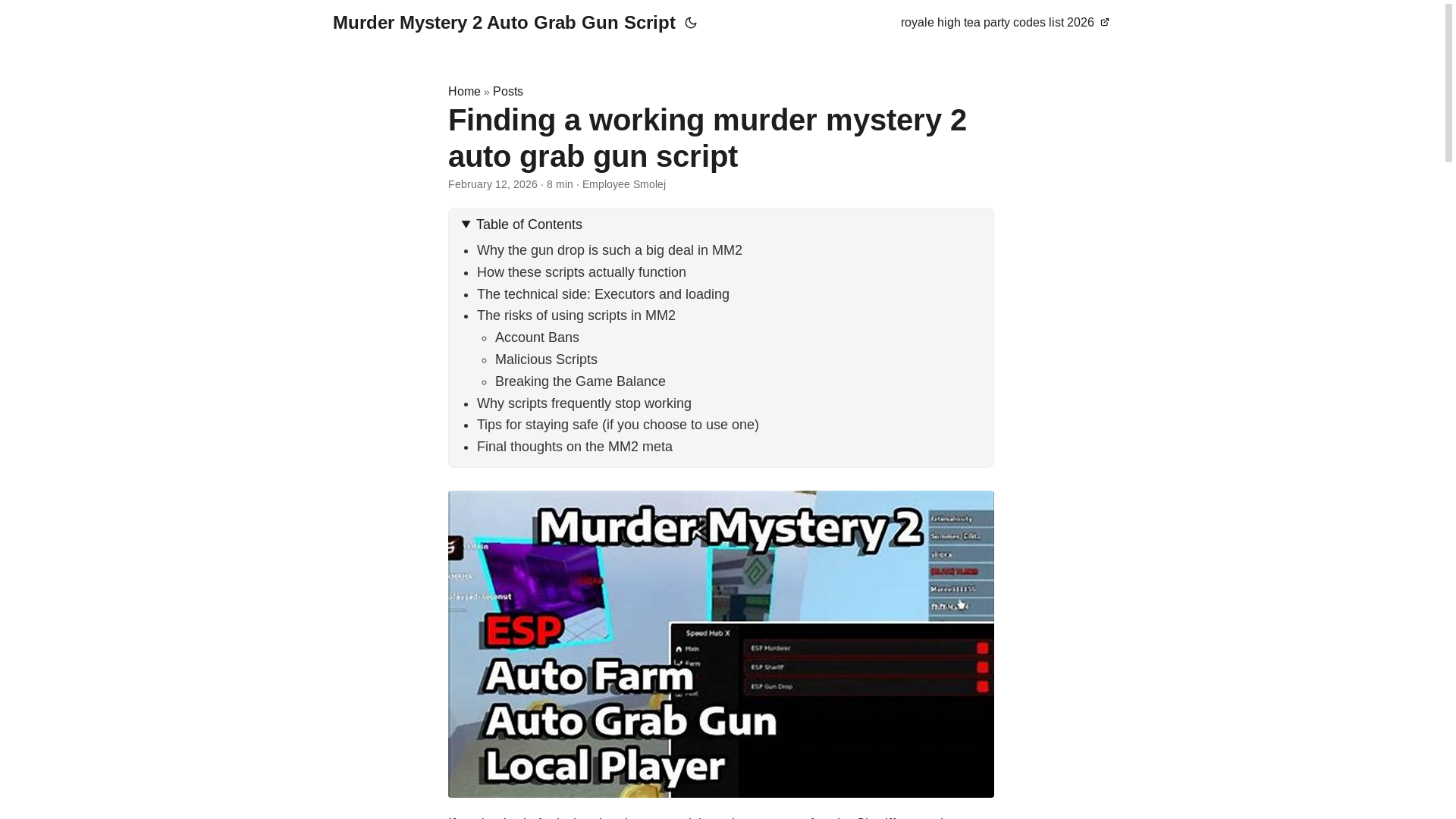 website screenshot of https://murder-mystery-2-auto-grab-gun-script.pages.dev/