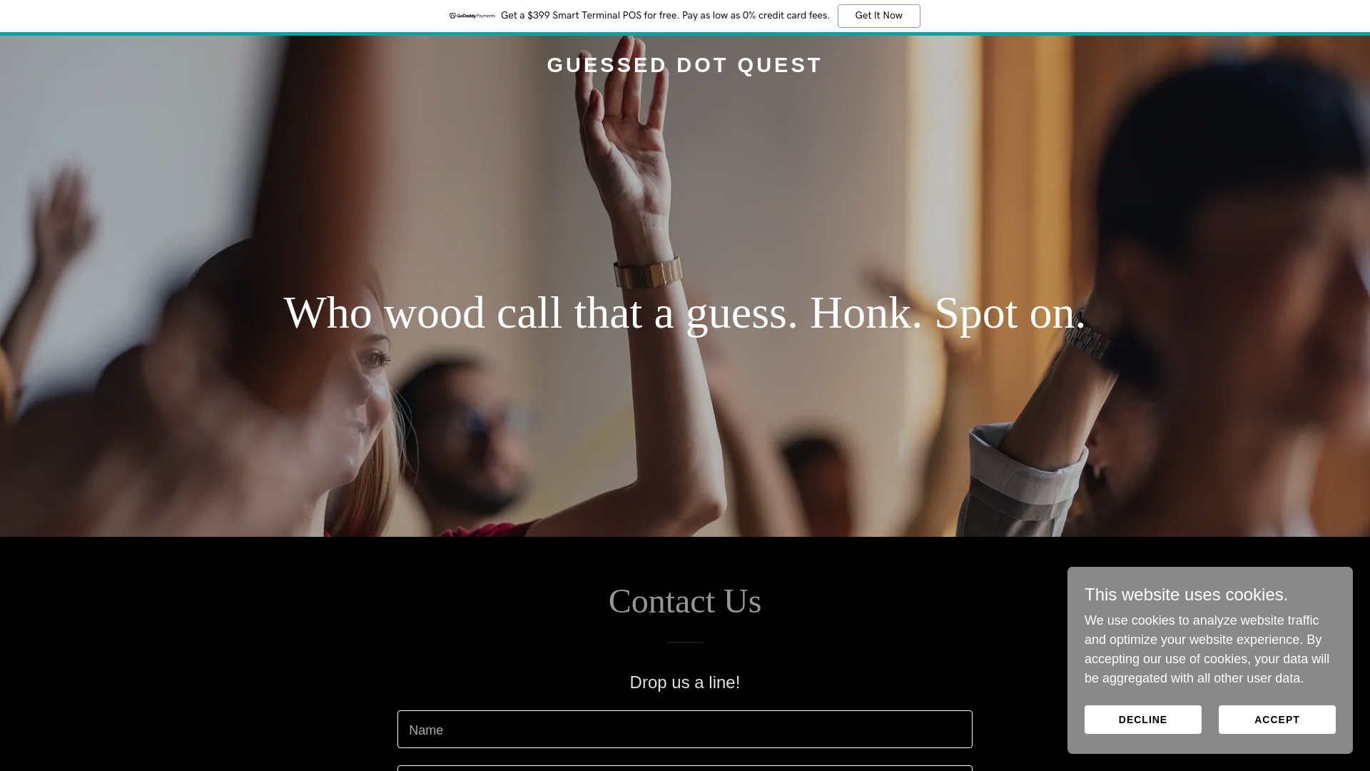 website screenshot of https://guessed.quest/