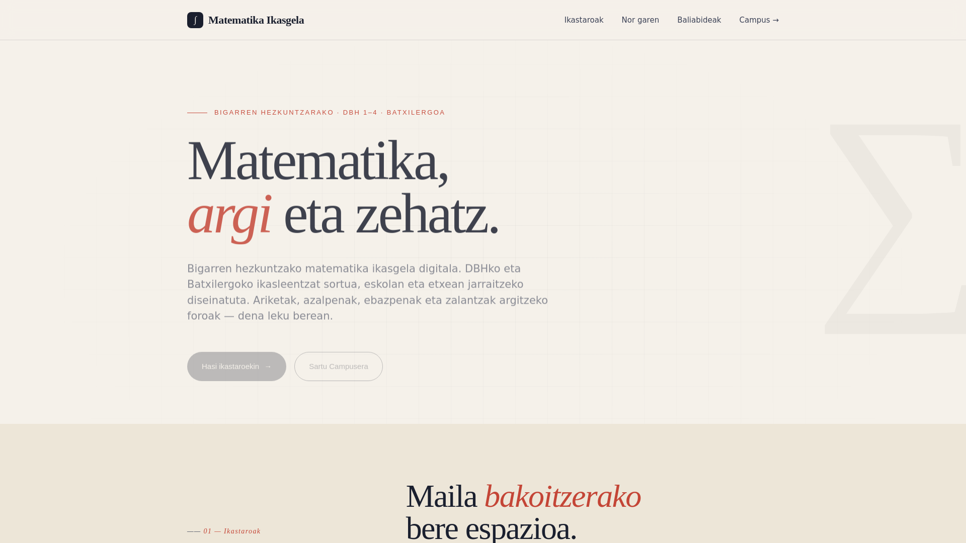 website screenshot of https://mateargi.eu/