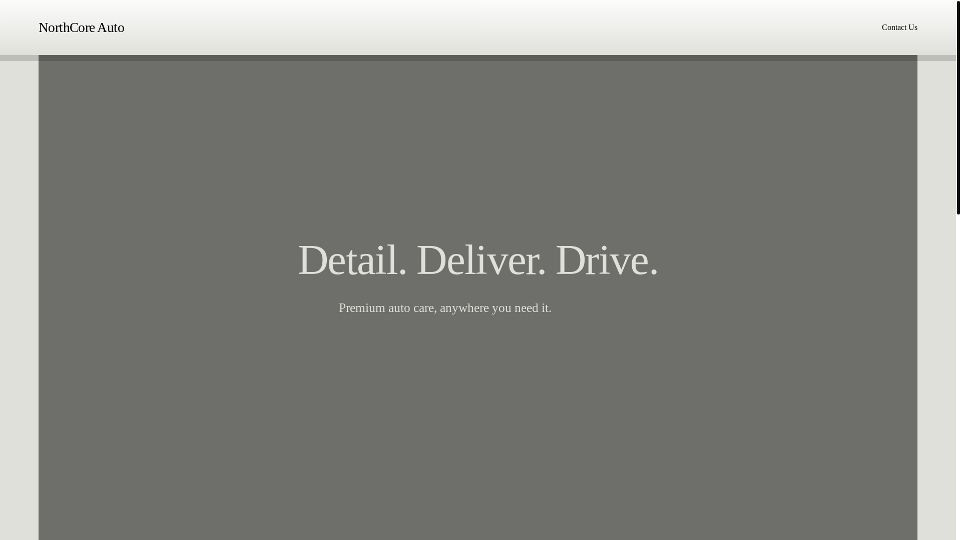 website screenshot of https://northcoreauto.ca/