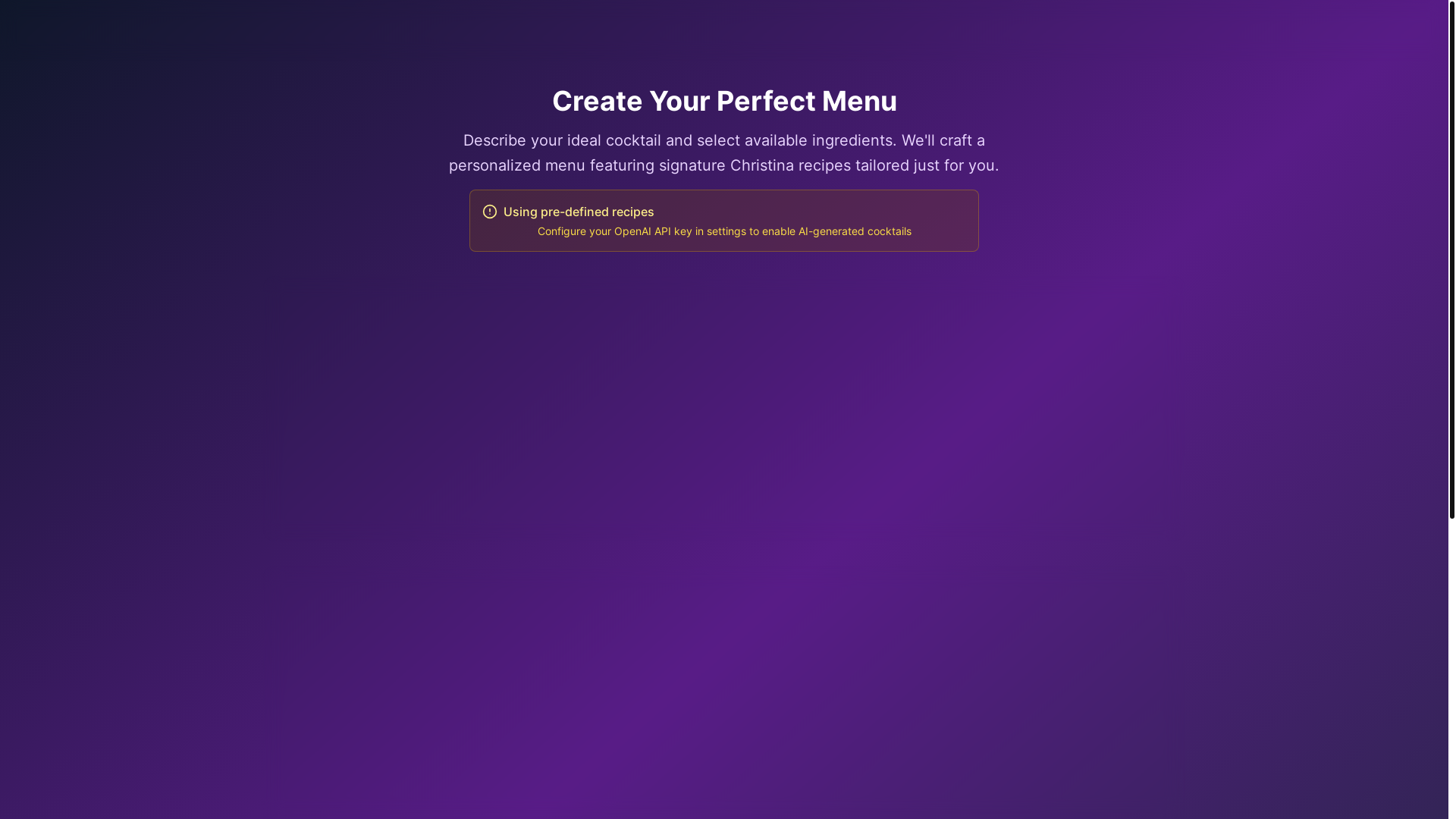 website screenshot of https://christinasgarbagebartending.com/