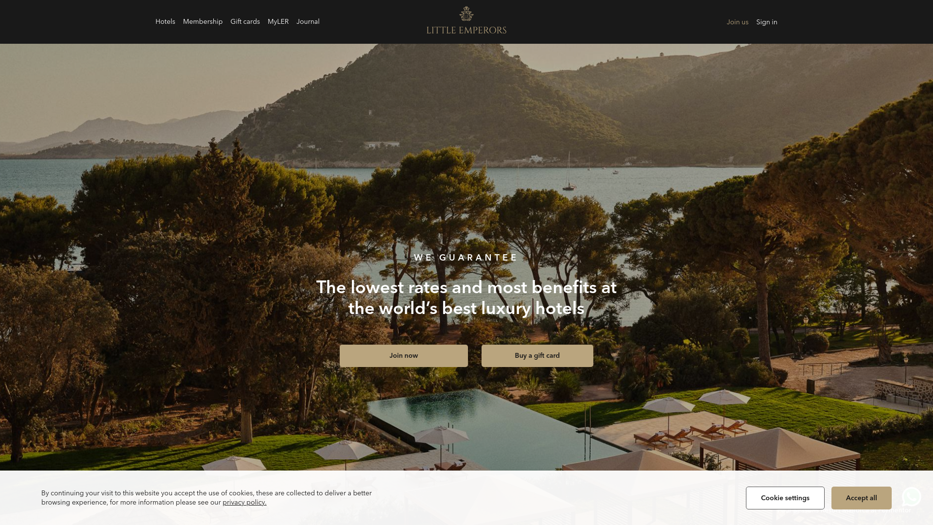 website screenshot of https://littleemperors.com/