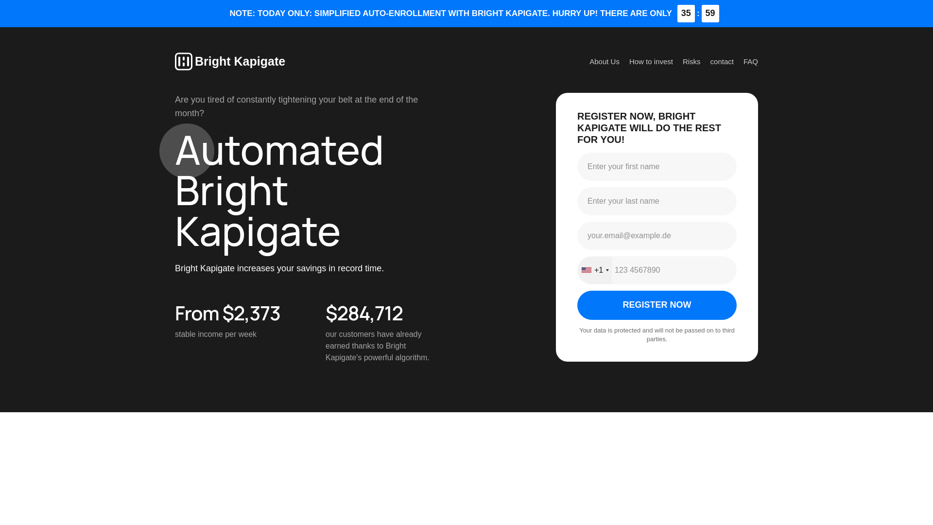 website screenshot of https://brightkapigate.com
