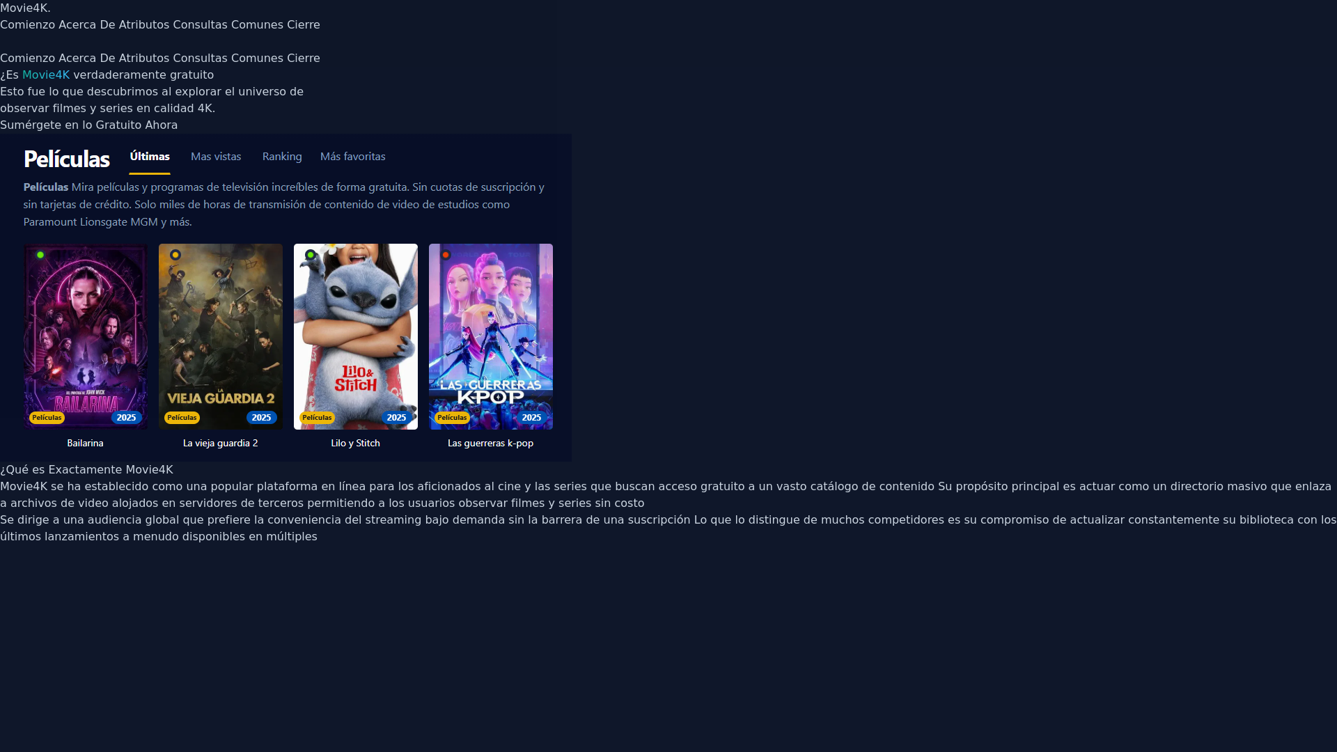 website screenshot of https://movie4k-e1az.pages.dev/