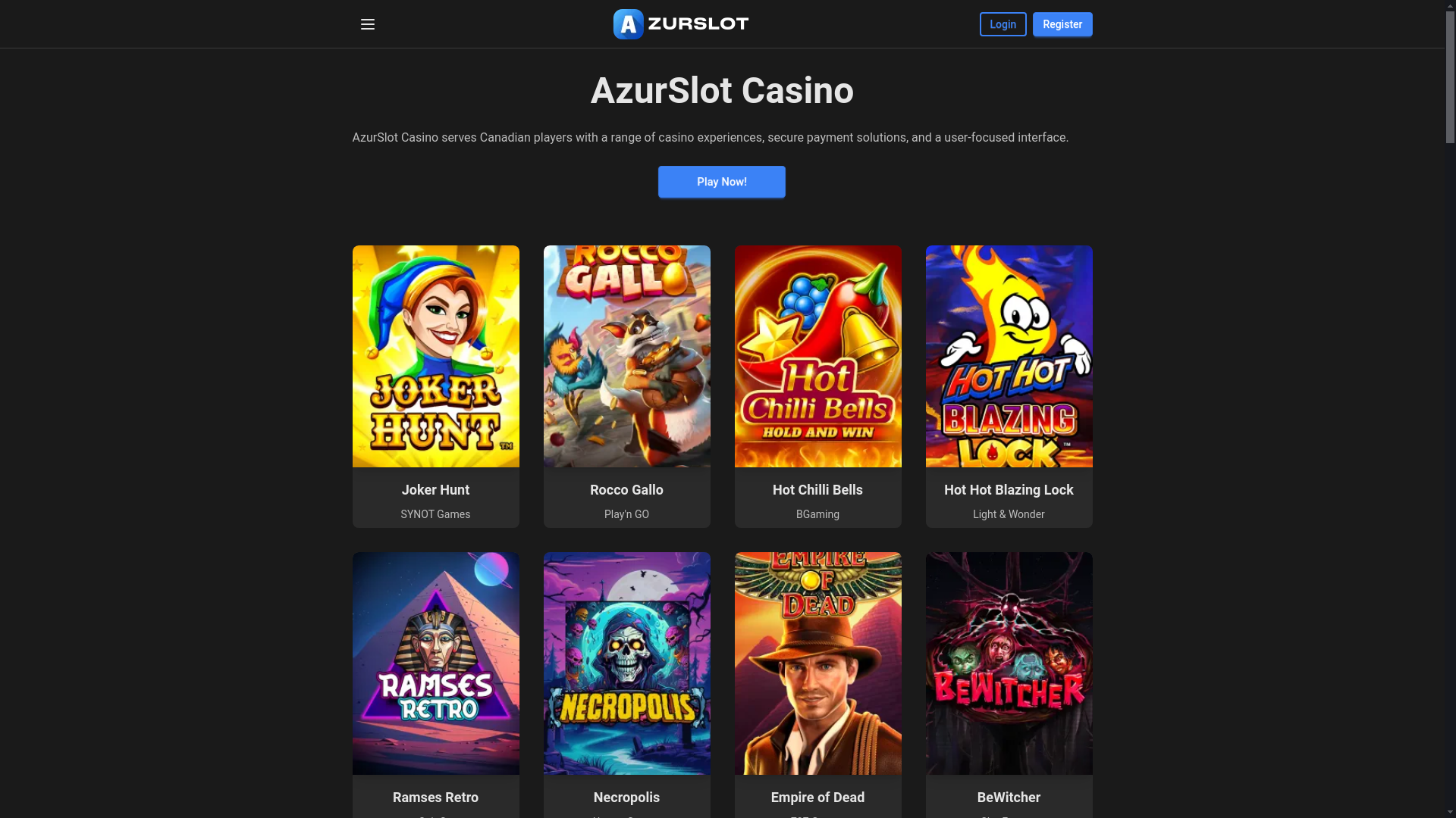 website screenshot of https://azurslot777-com.pages.dev/