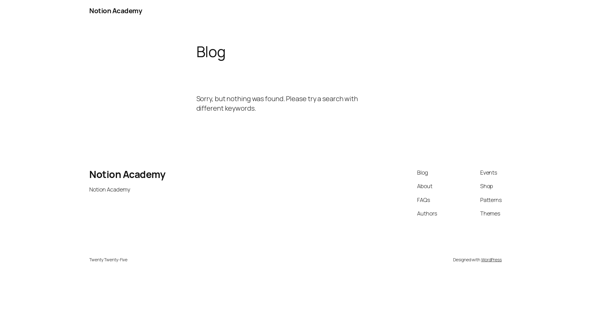 website screenshot of https://notionacademy.site/