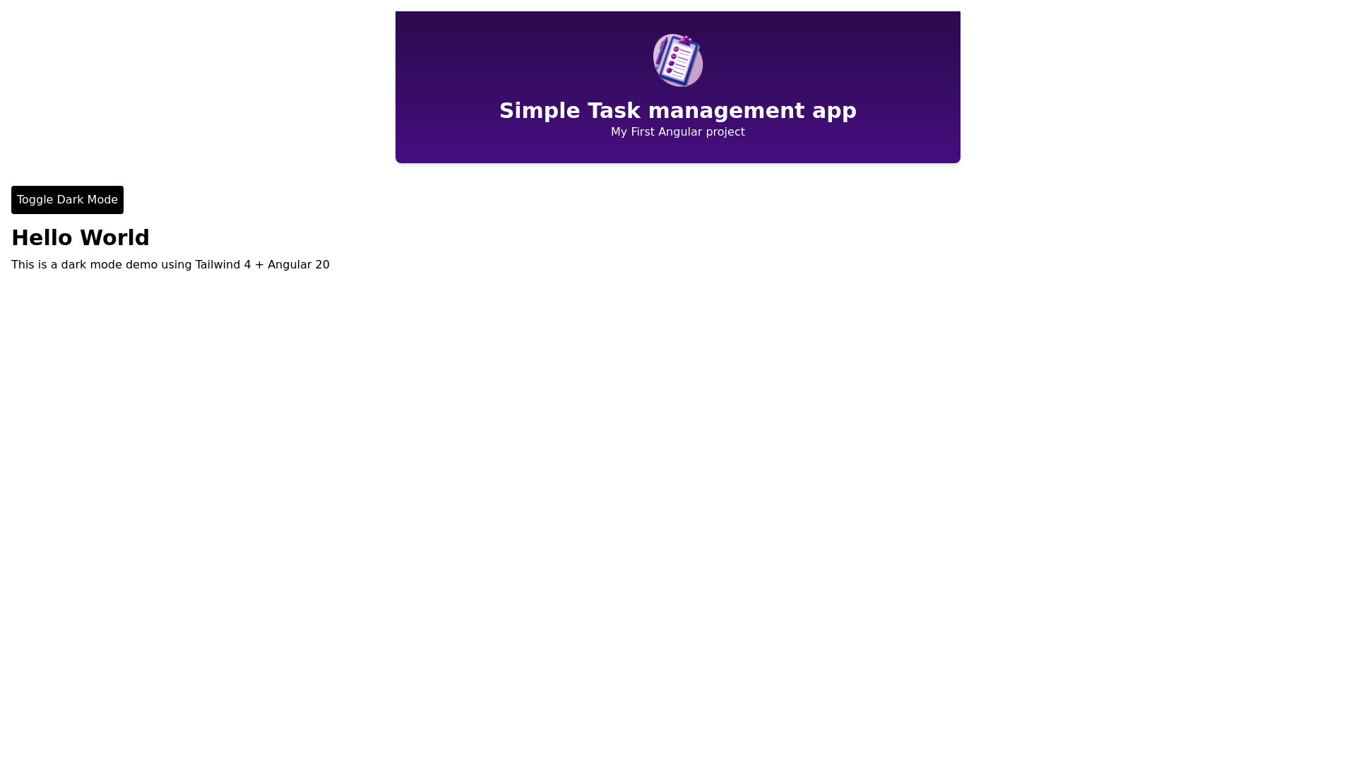 website screenshot of https://first-angular-app.pages.dev/