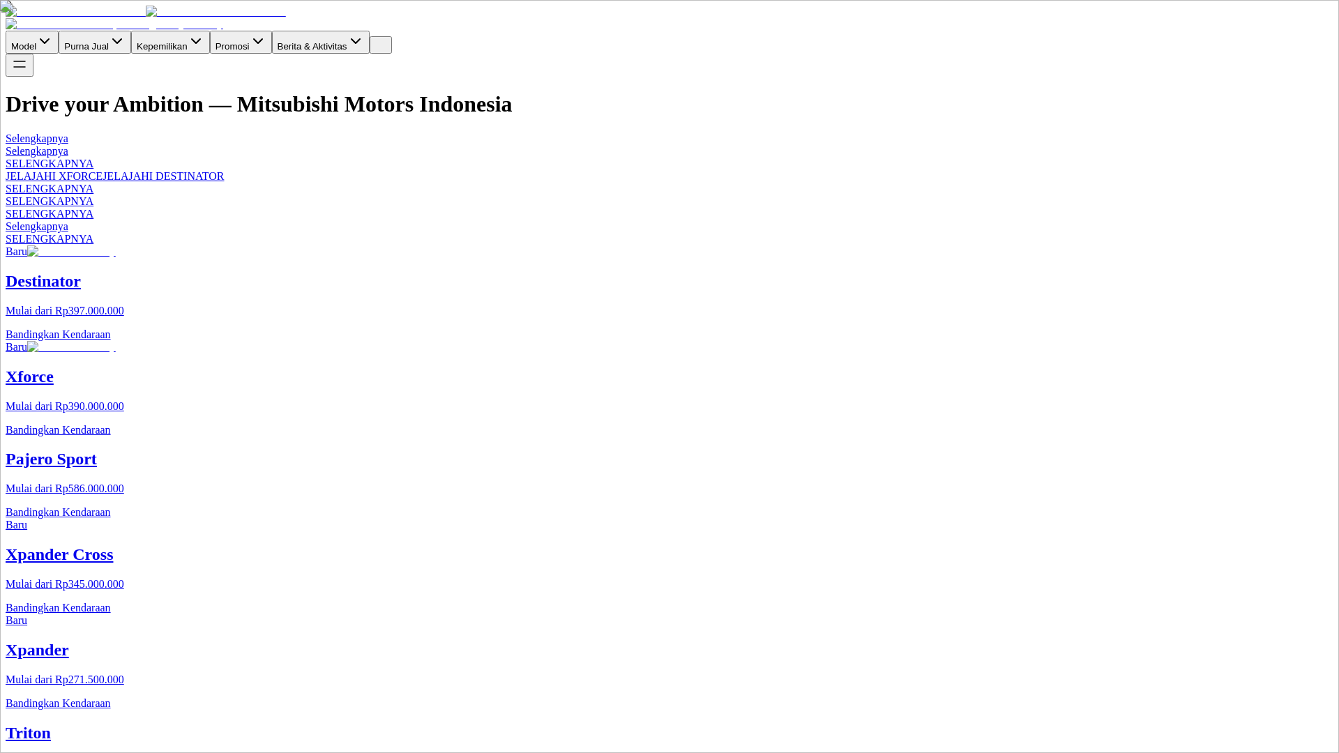 website screenshot of https://mitsubhishi-serang.xyz/