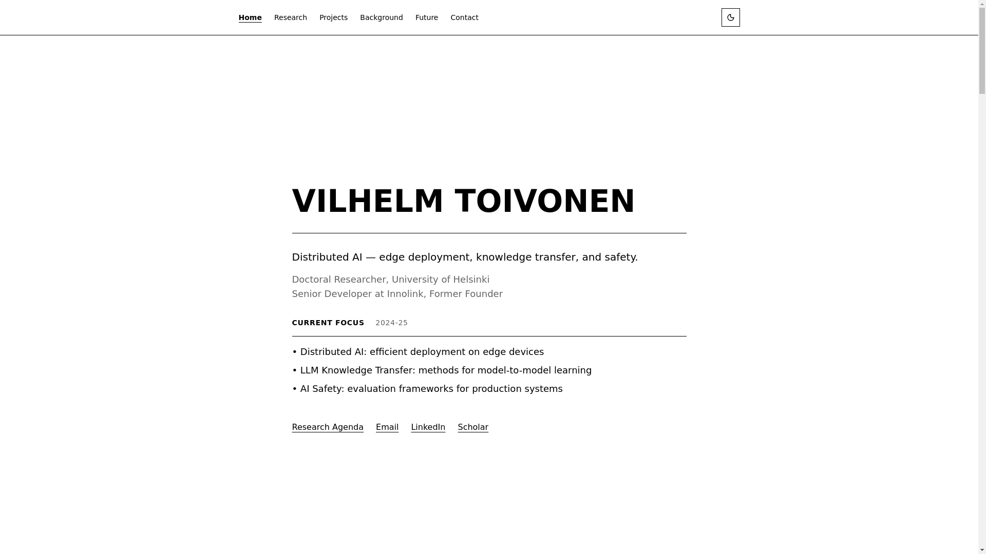 website screenshot of https://vtoivonen.com/