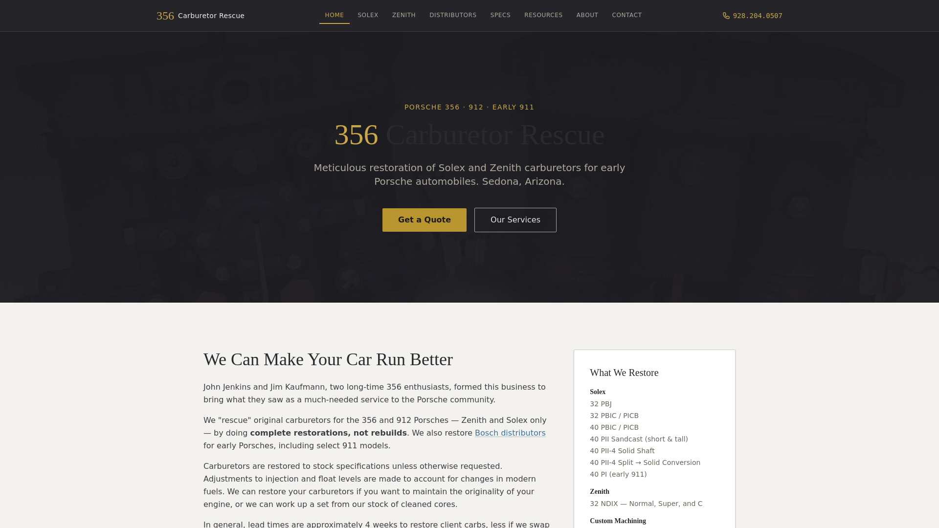website screenshot of https://356carb-preview.pages.dev/
