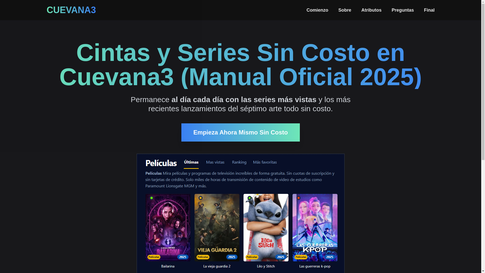 website screenshot of https://cuevana3-u98a.pages.dev/