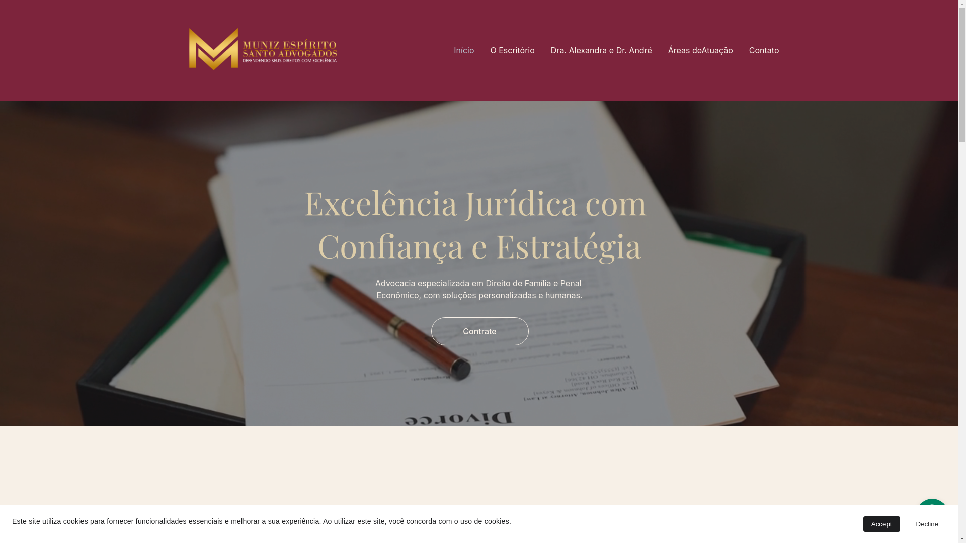 website screenshot of https://munizespiritosanto.adv.br/