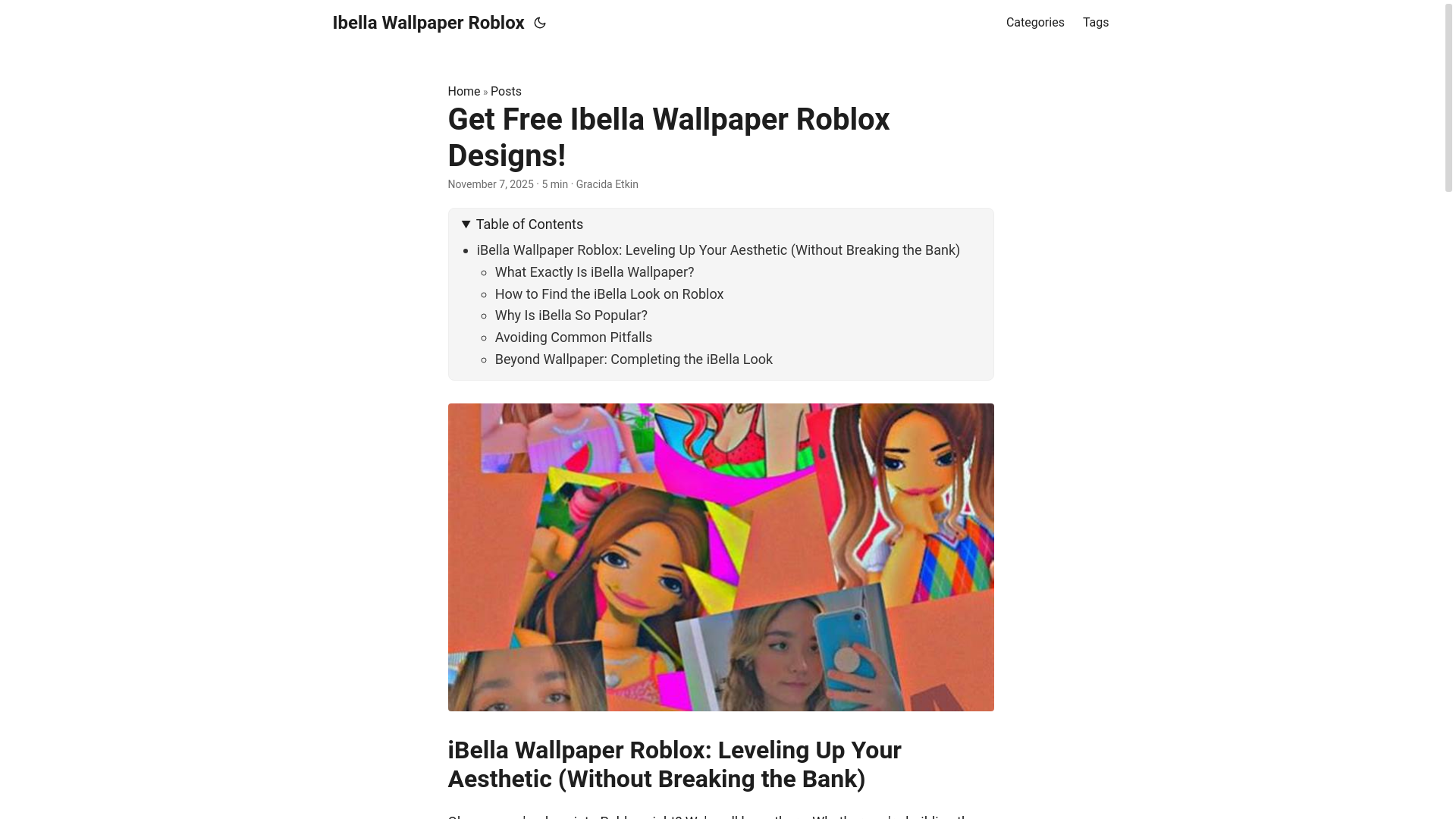website screenshot of https://ibella-wallpaper-roblox.pages.dev/