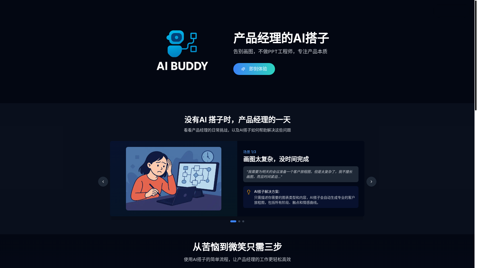 website screenshot of https://aipair.space/