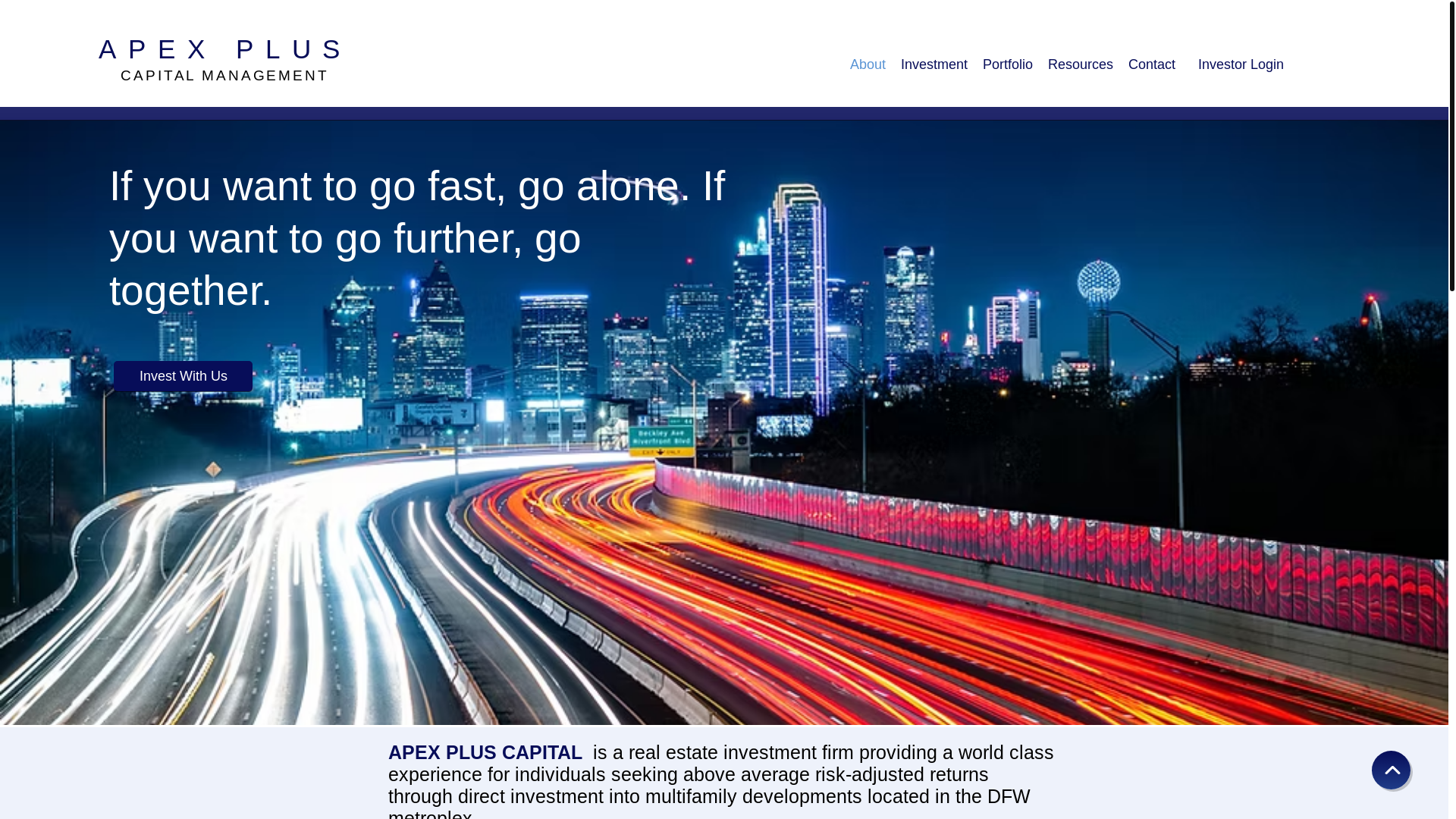 website screenshot of http://www.apexpluscapital.com/