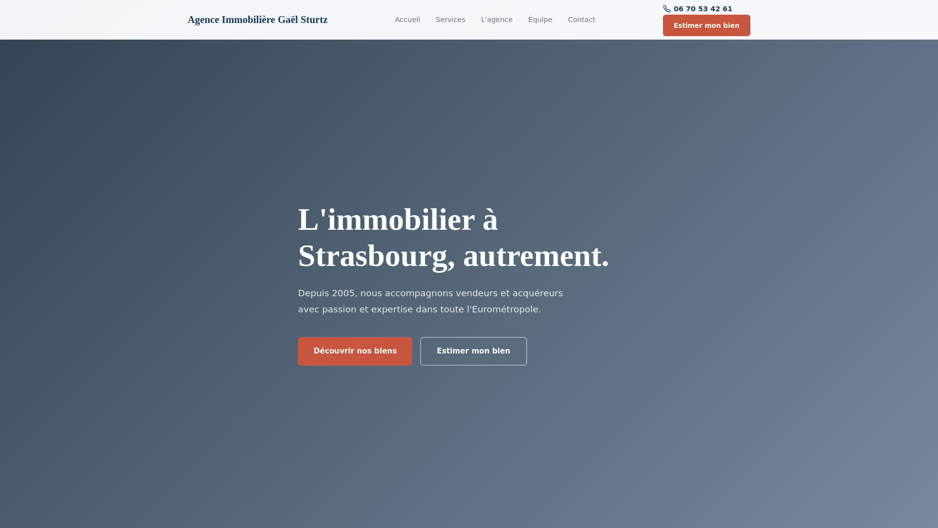 website screenshot of https://agence-immo-stras.pages.dev/