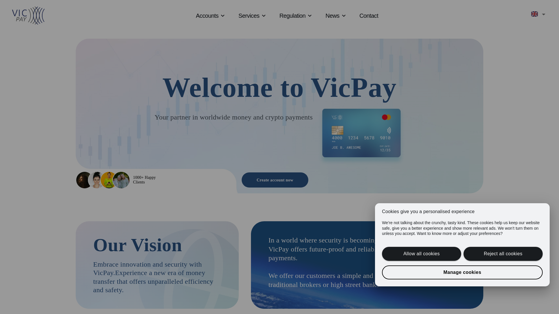 website screenshot of https://vicpayments.com/