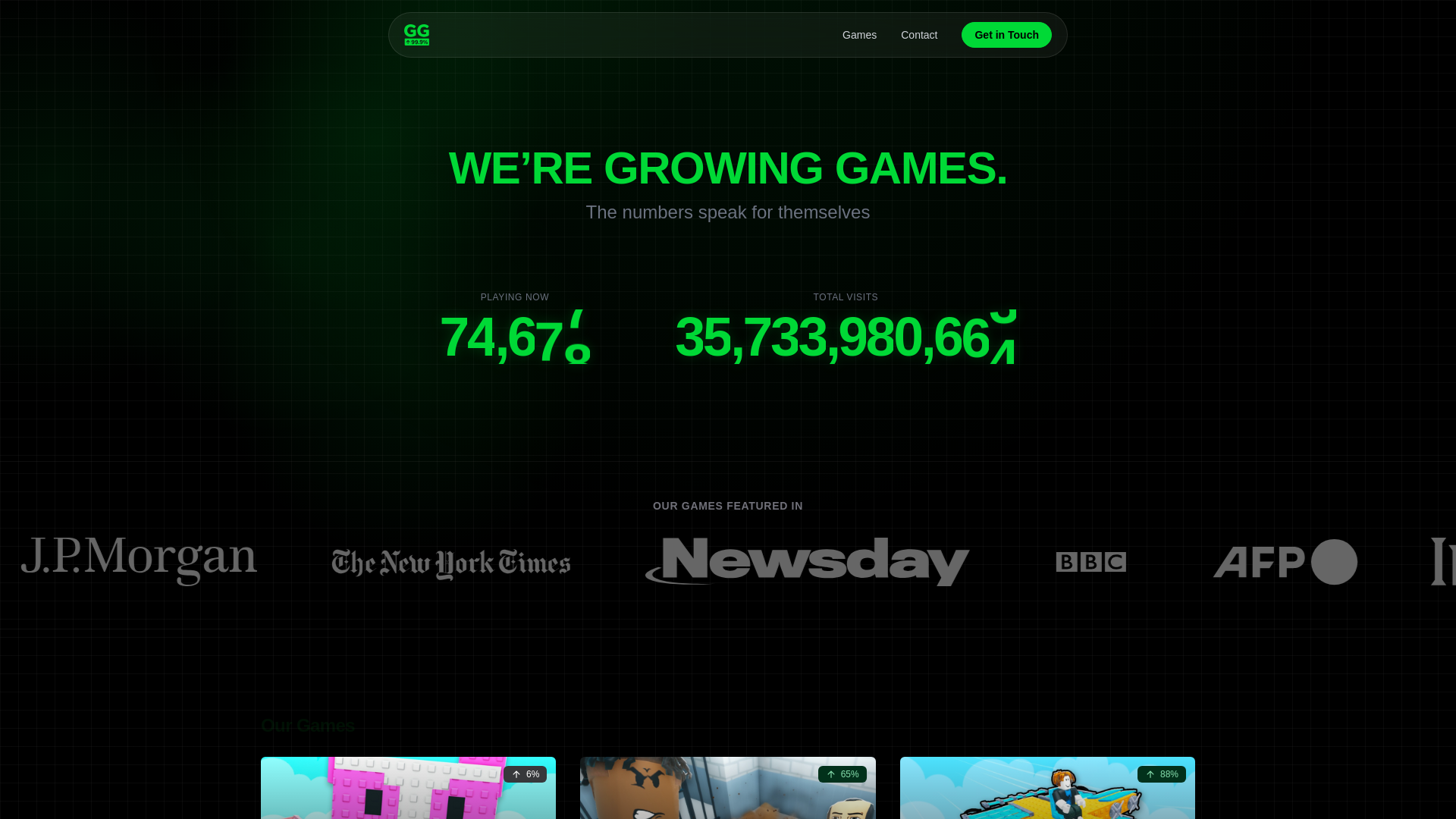 website screenshot of https://growgames.pages.dev/