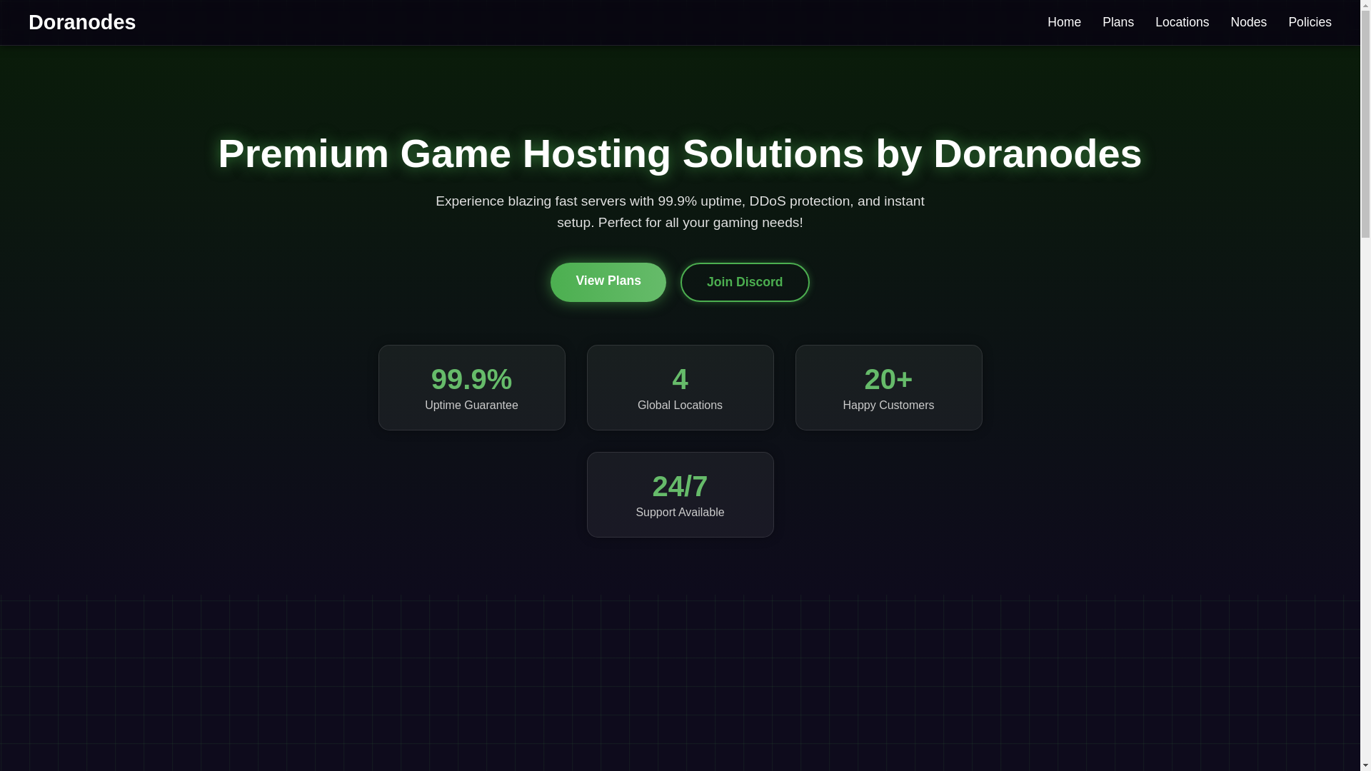 website screenshot of https://doranodesweb.pages.dev/
