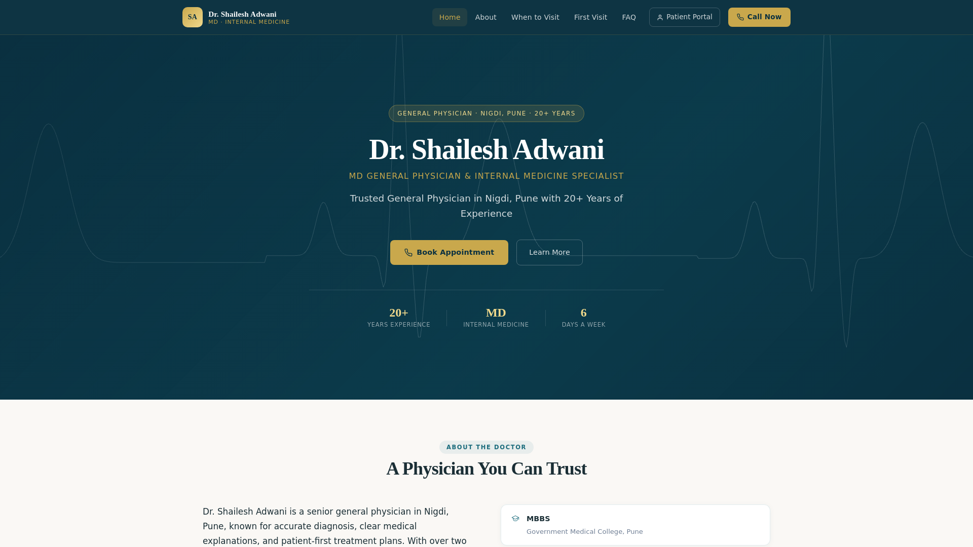 website screenshot of https://doctor-bmg.pages.dev/