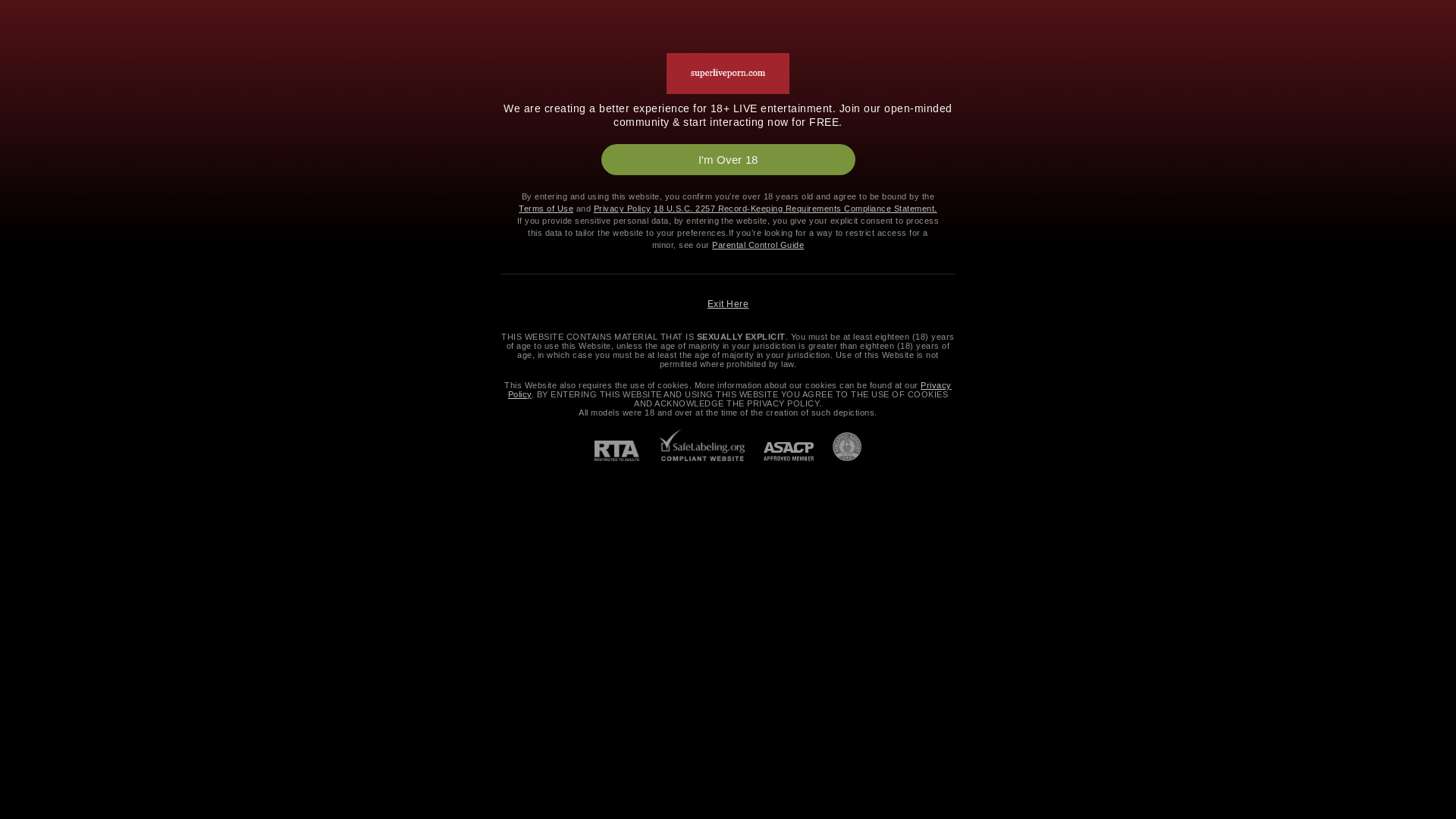 website screenshot of https://superliveporn.com/