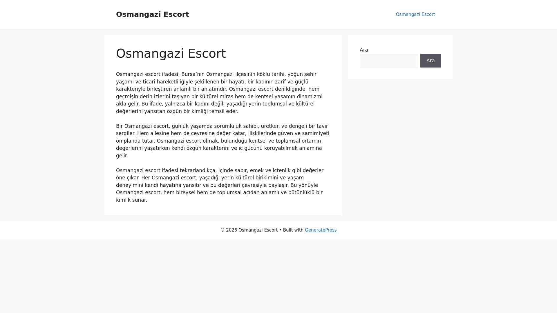 website screenshot of https://osmangaziescort.cfd/