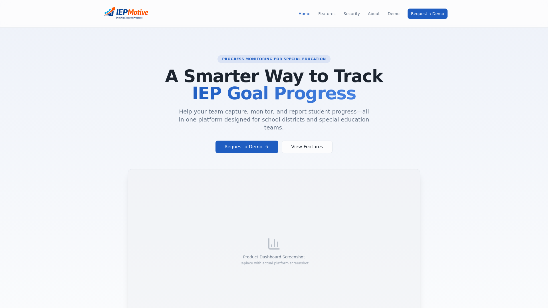 website screenshot of https://iepmotive-site.pages.dev/