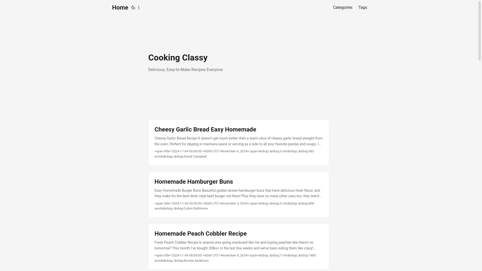 website screenshot of https://cookingclassya.pages.dev/