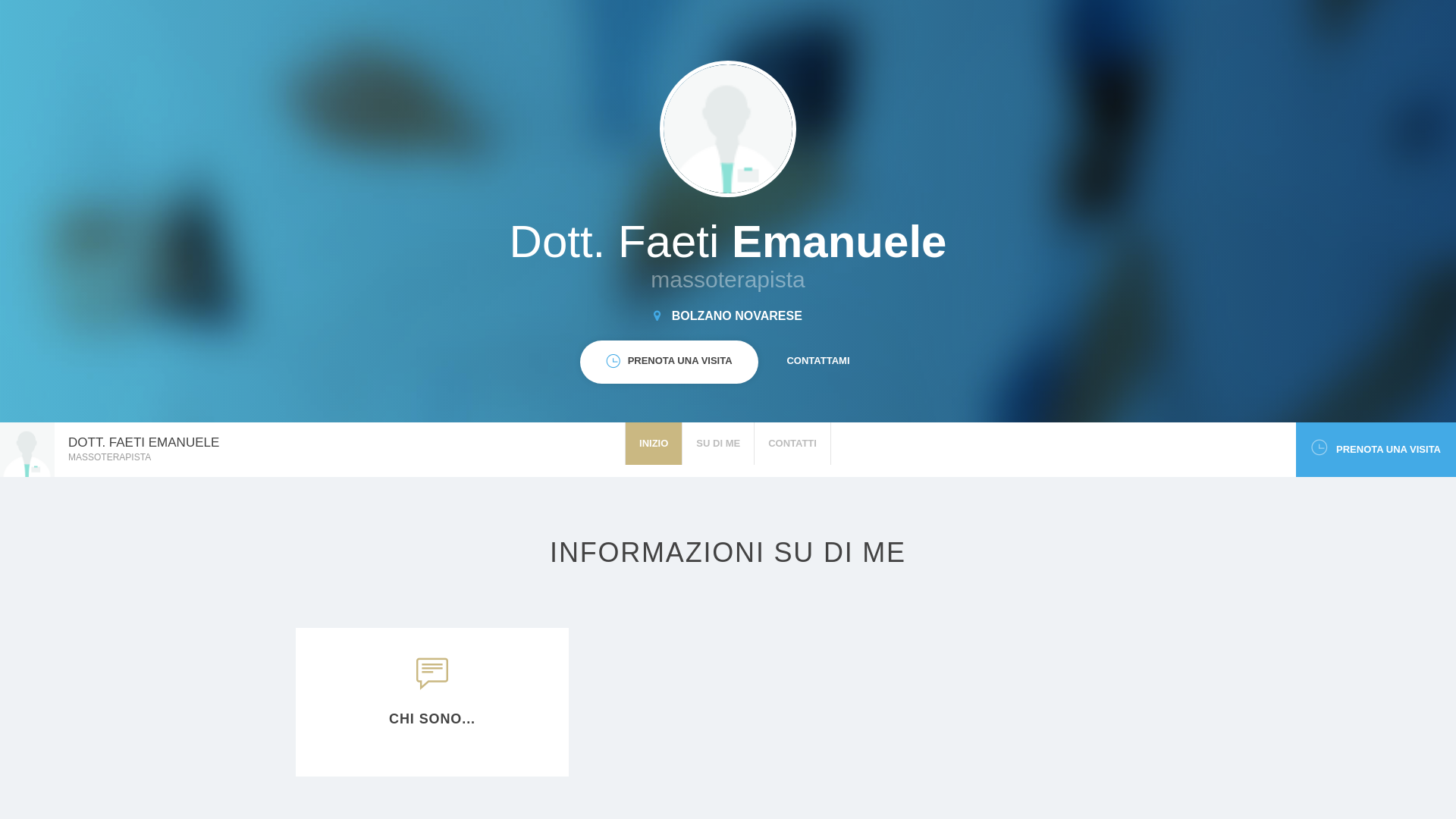 website screenshot of https://emanuelefaetimassoterapista.com/