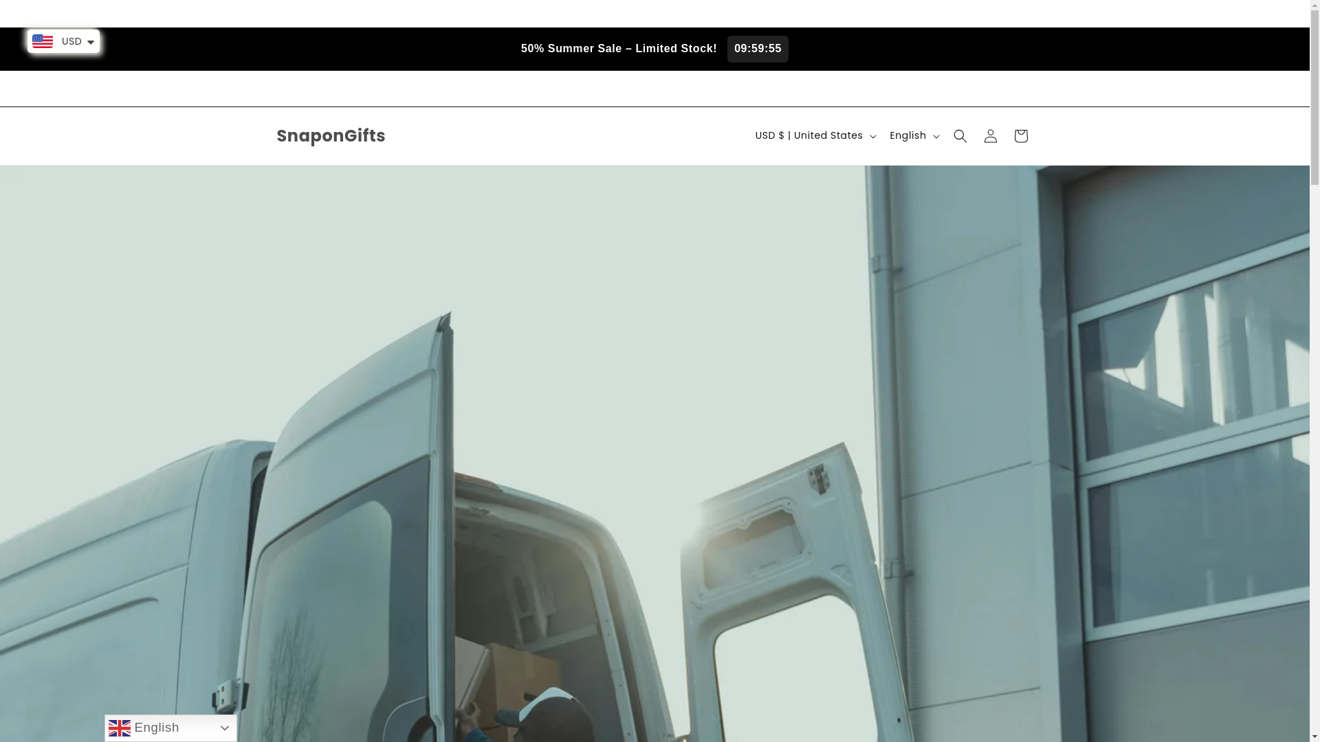 website screenshot of https://snapongift.com/