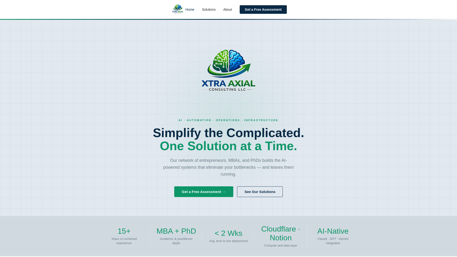 website screenshot of https://xtraaxial-com.pages.dev/